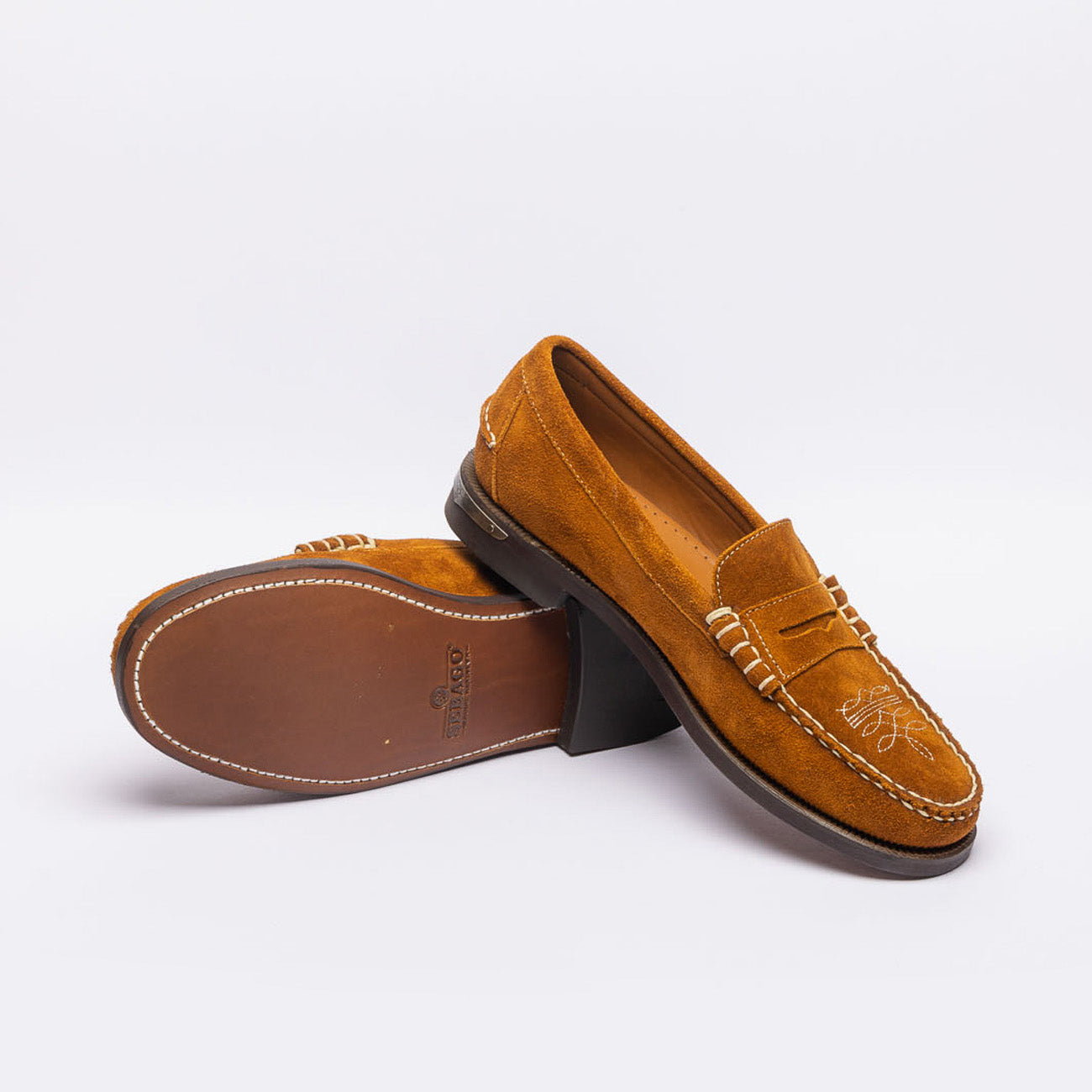 Mocassino penny Sebago Classic Dan Dallas in camoscio marrone