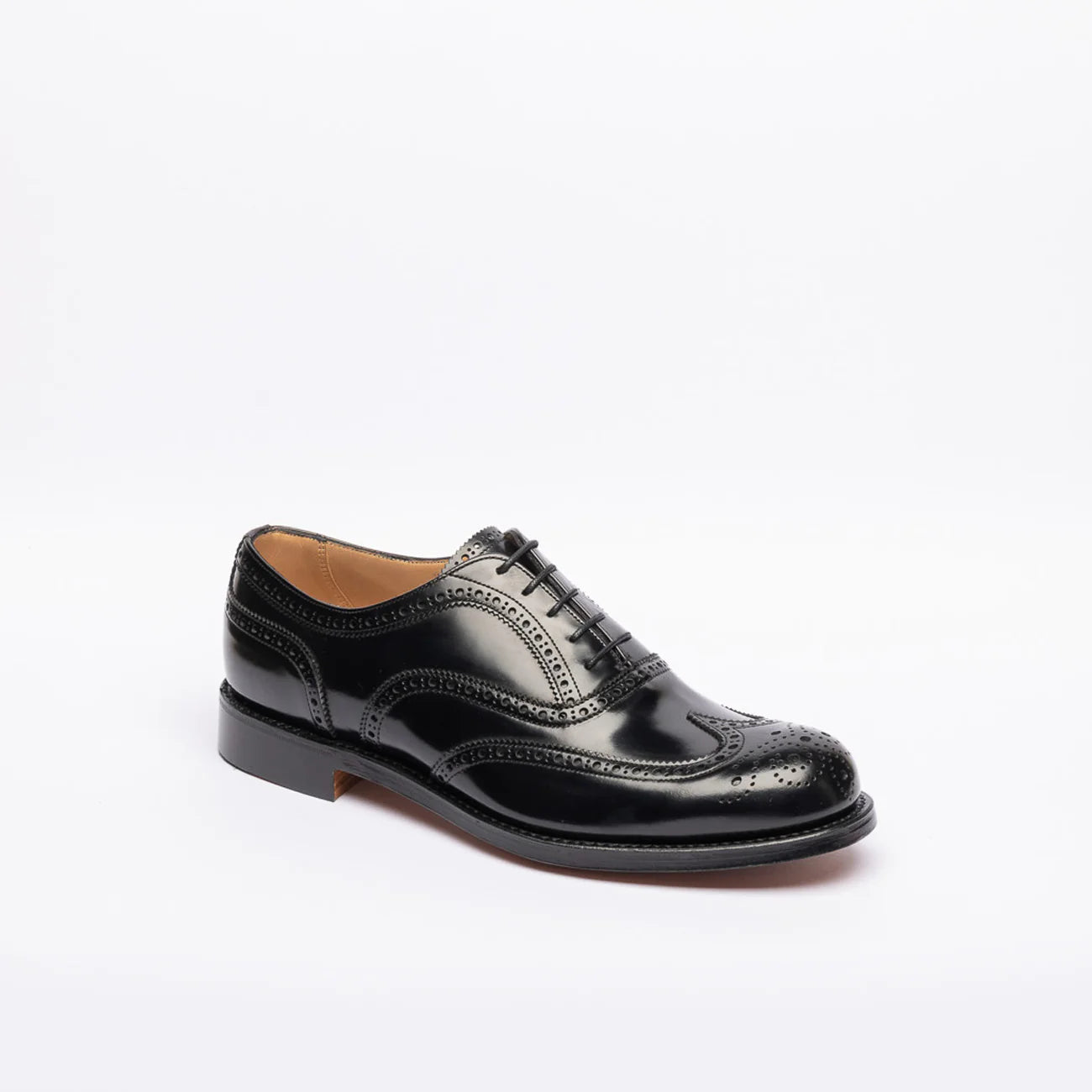 Cheaney Arthur III lace-up shoe in black leather