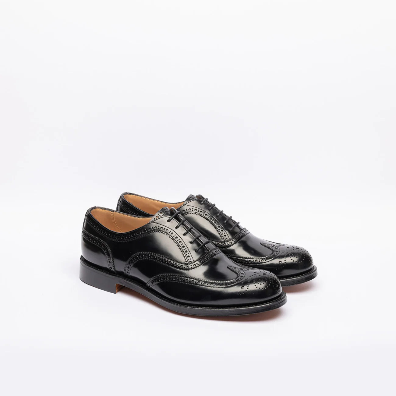 Stringata oxford Cheaney Joseph & Sons Arthur III in pelle spazzolata nera