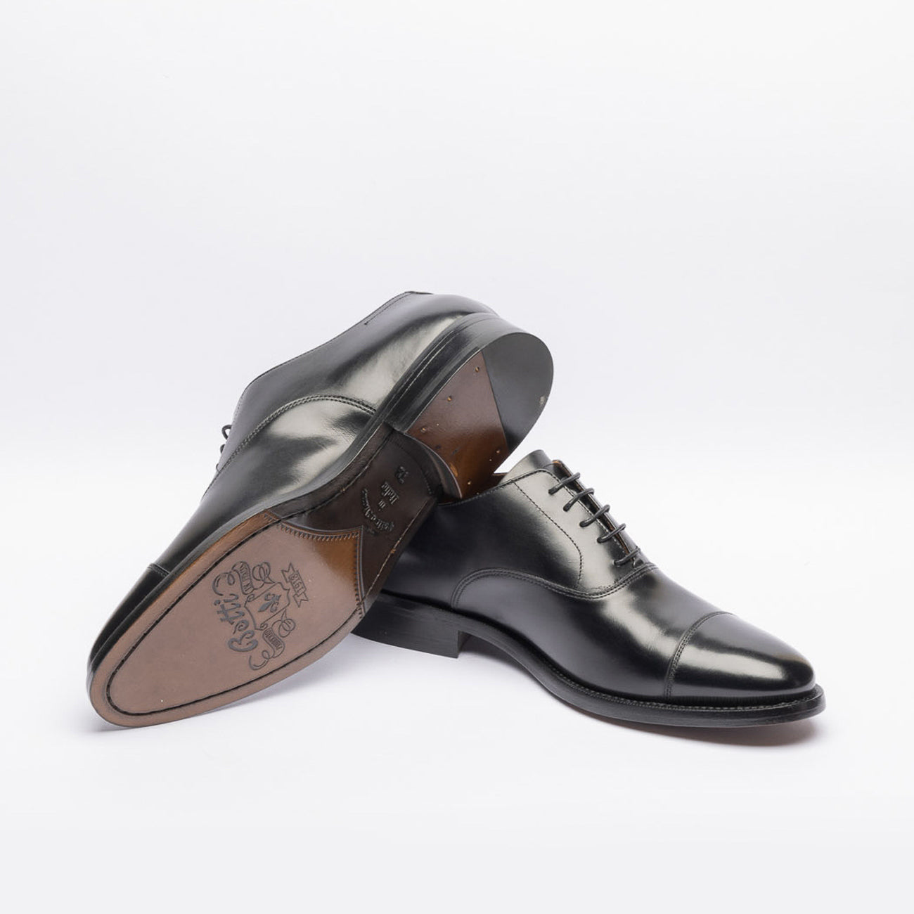 Botti 538 oxford lace-up in black leather