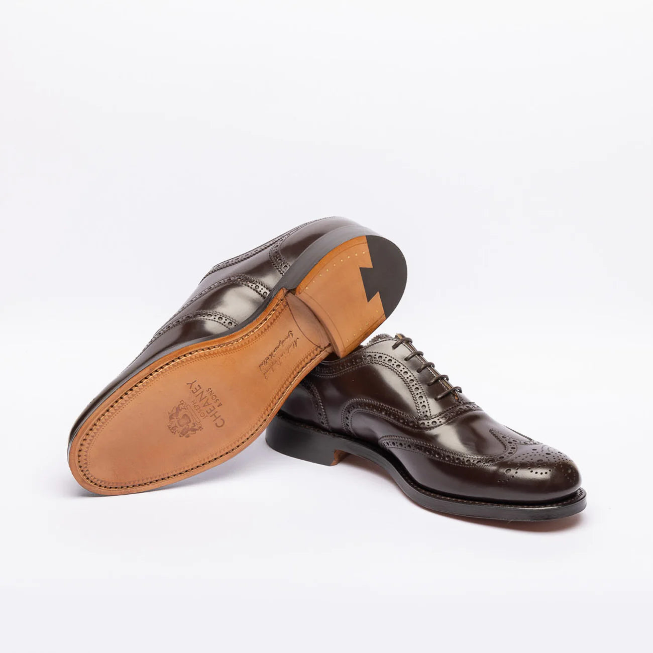 Cheaney Joseph & Sons Arthur III oxford lace-up in brown brushed leather