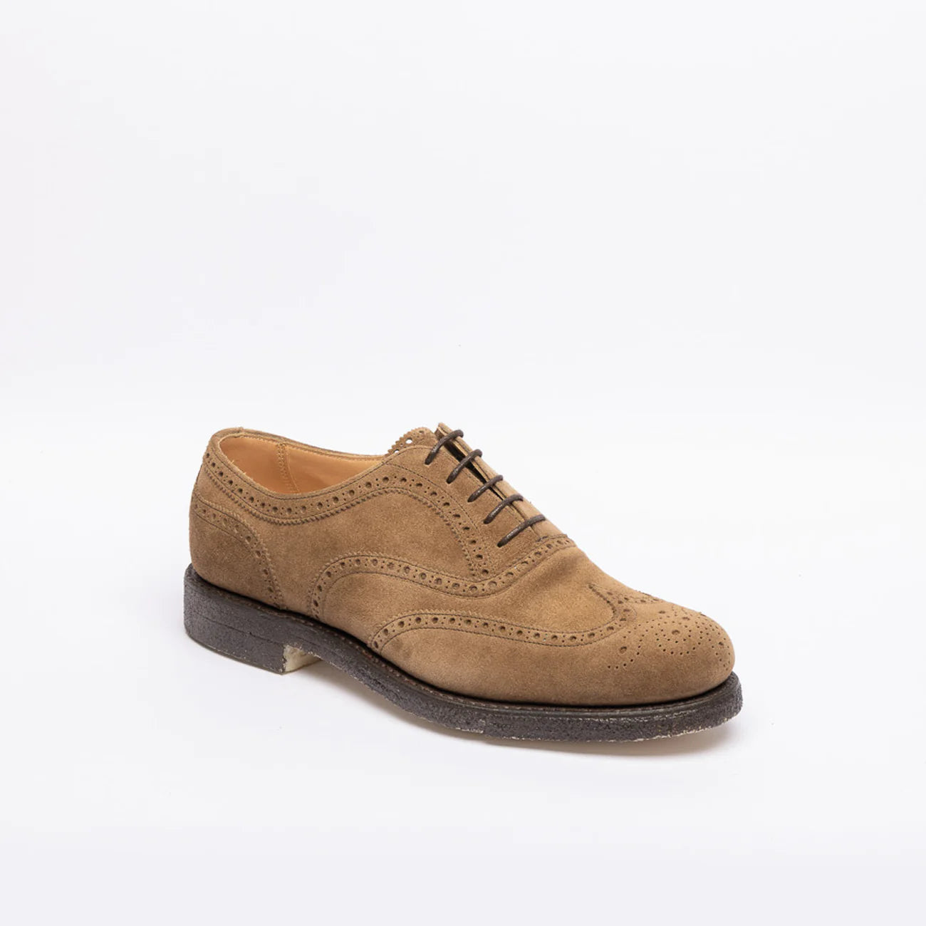 Cheaney Joseph & Sons Arthur III oxford lace-up in beige suede