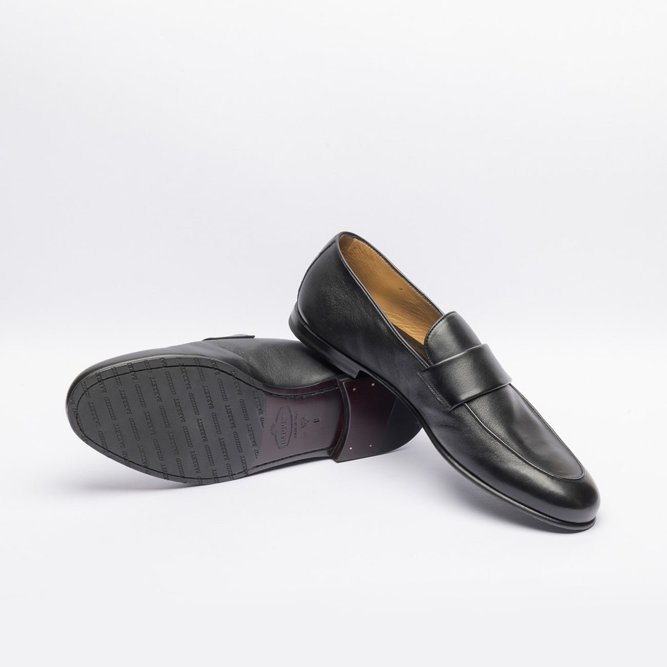 Mocassino penny Barrett 221U006 in pelle nera