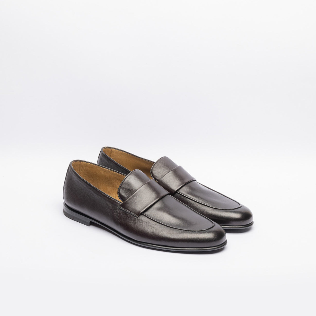 Mocassino penny Barrett 221U006 in pelle marrone
