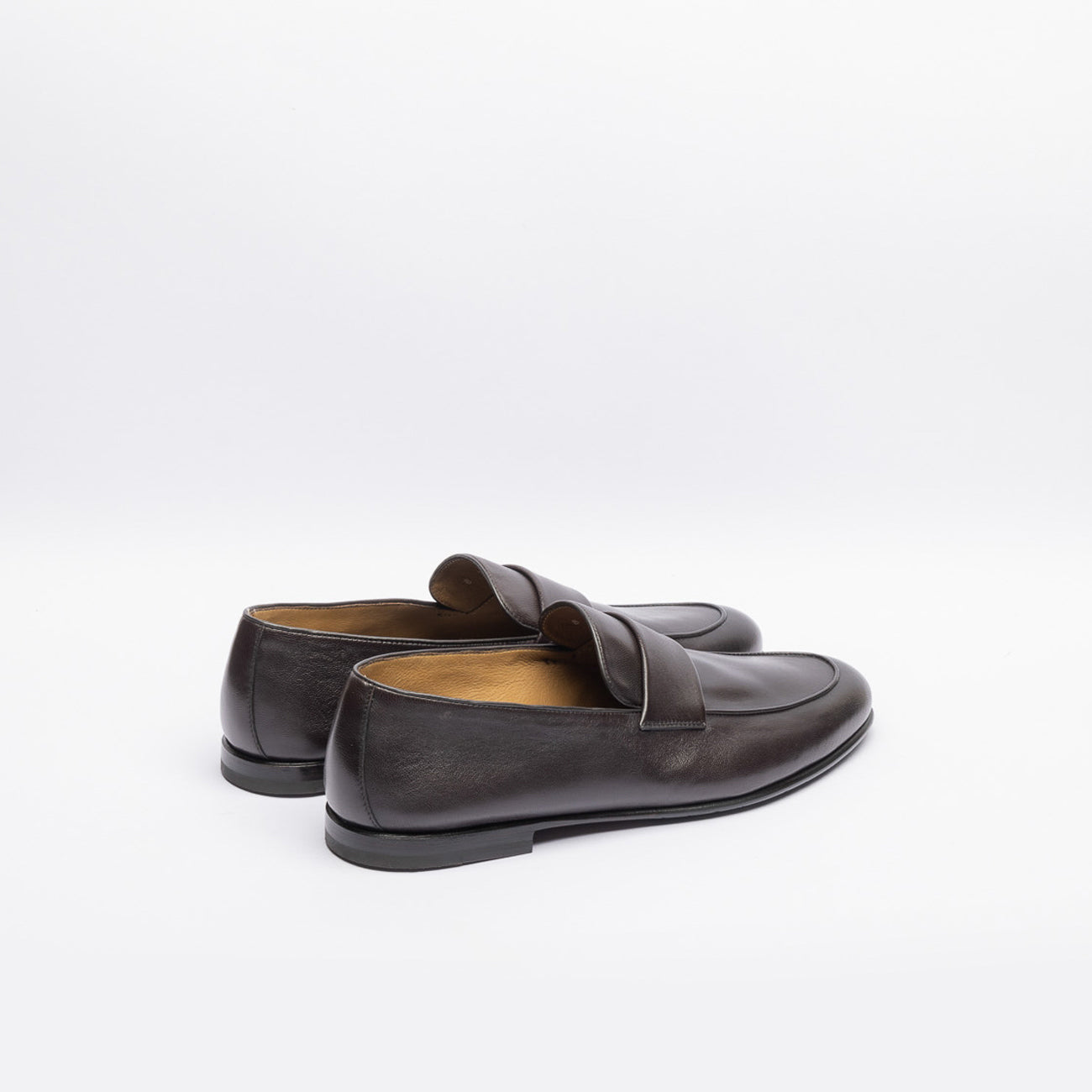 Mocassino penny Barrett 221U006 in pelle marrone