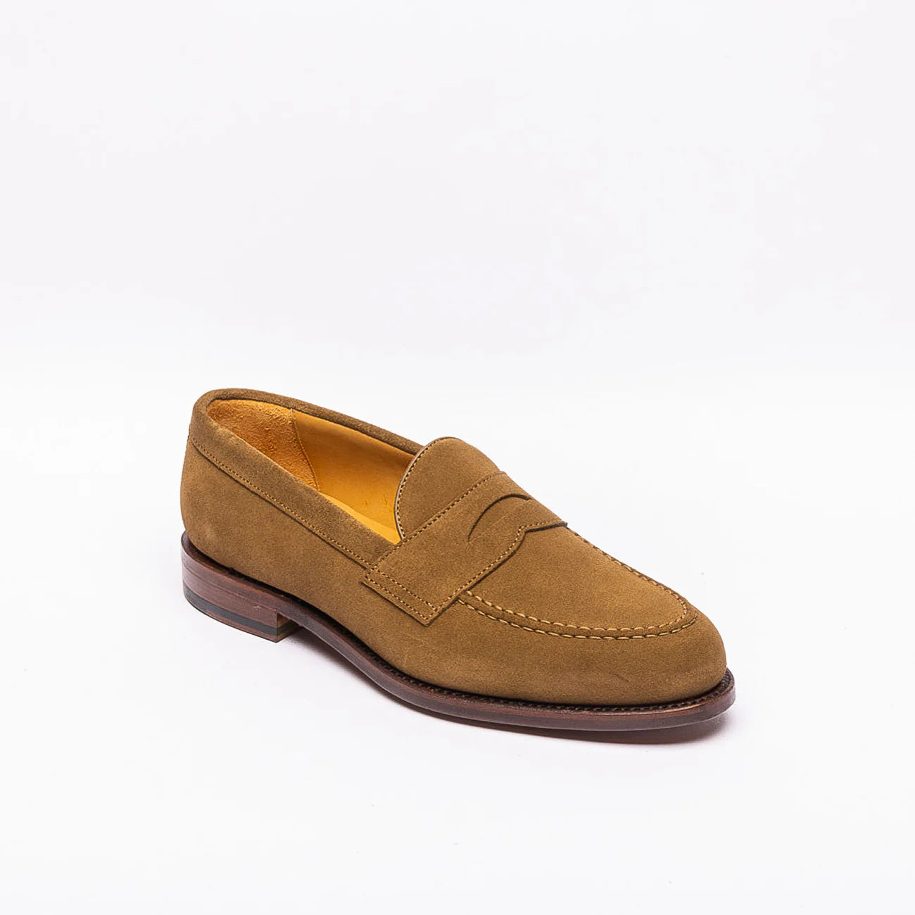 Berwick 9628 penny loafer in beige suede