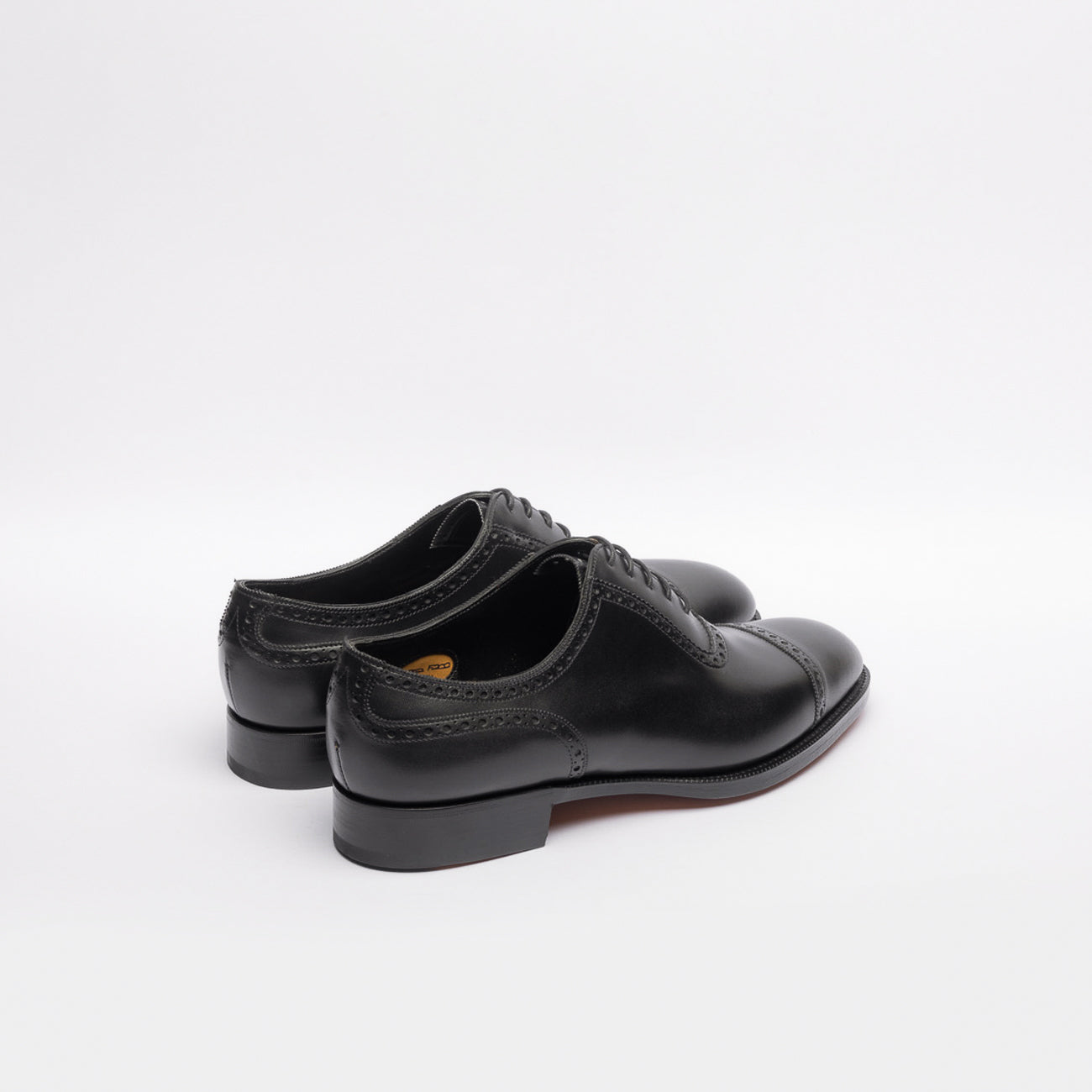 Stringata oxford Edward Green Canterbury in pelle nera