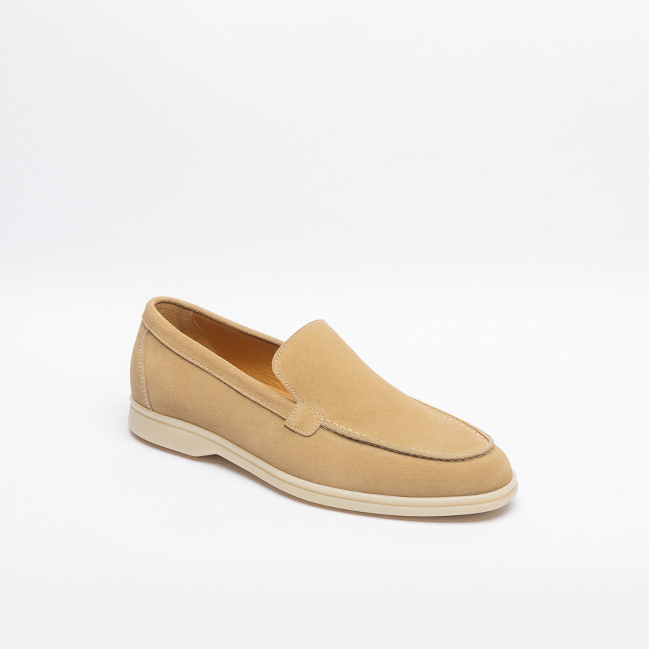 Mocassino slip-on Berwick 5543 in camoscio beige