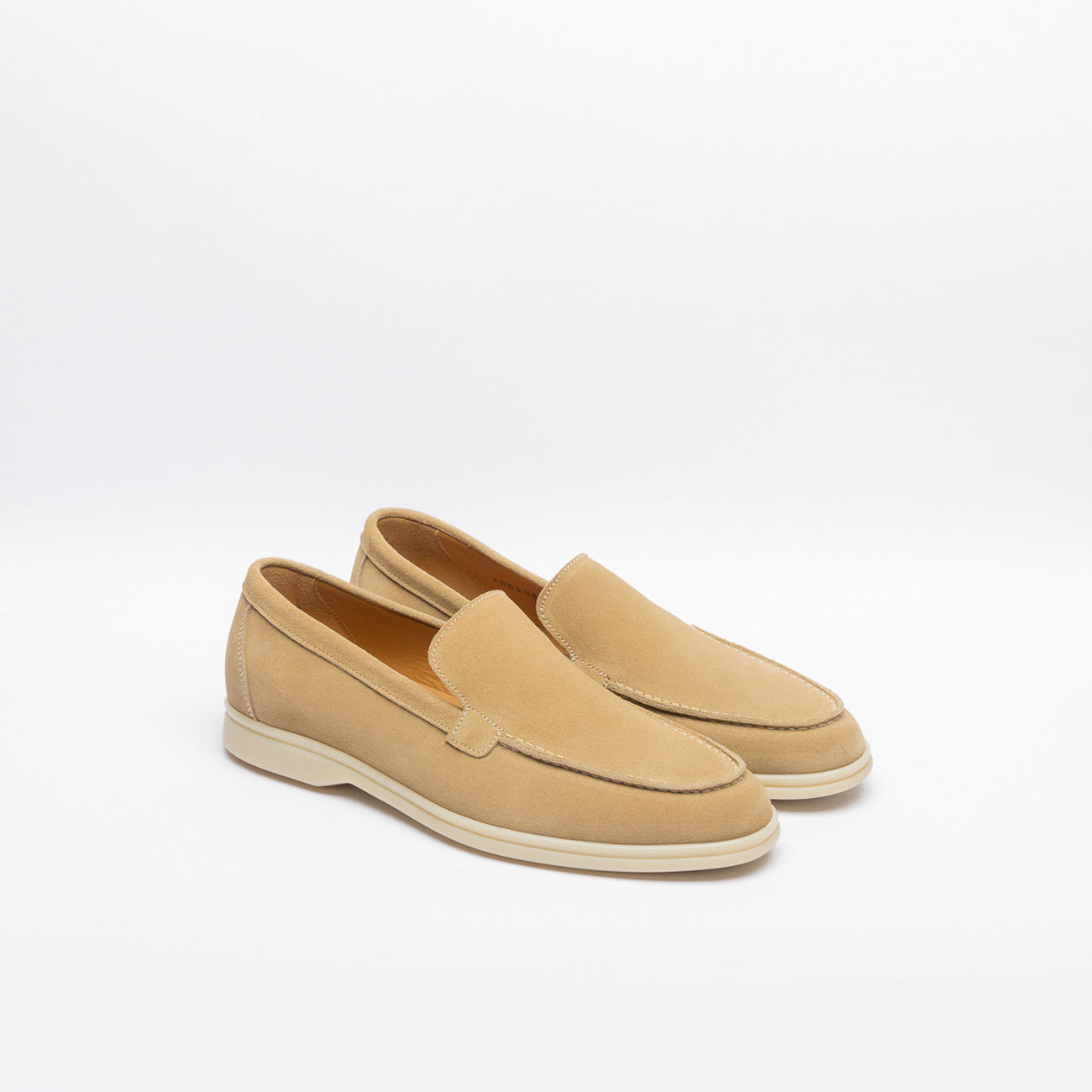 Mocassino slip-on Berwick 5543 in camoscio beige