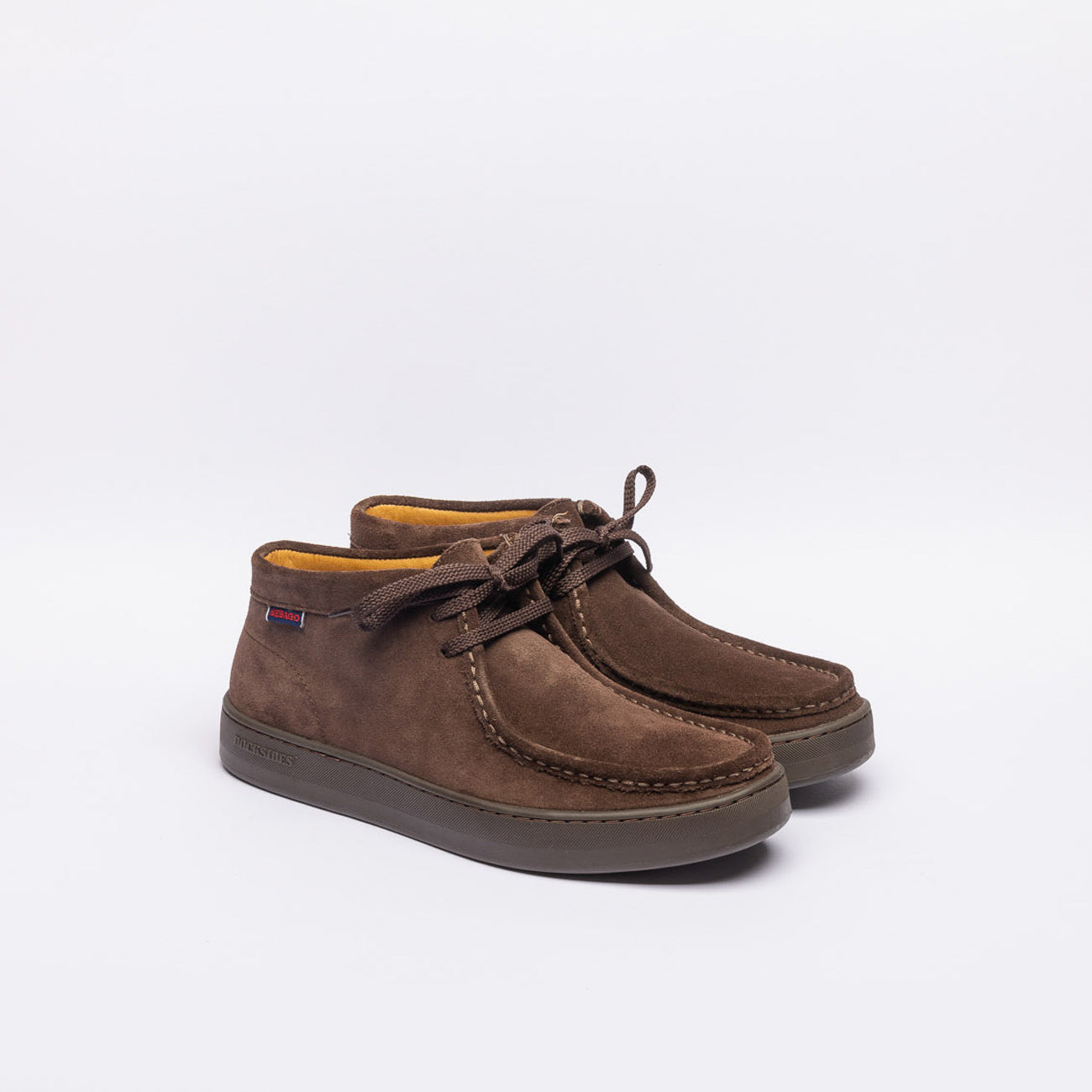 Stivale derby Sebago Harper Mid in camoscio marrone