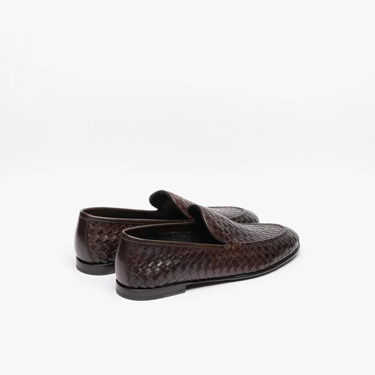 Mocassino slip-on Barrett 231U021 in pelle intrecciata marrone