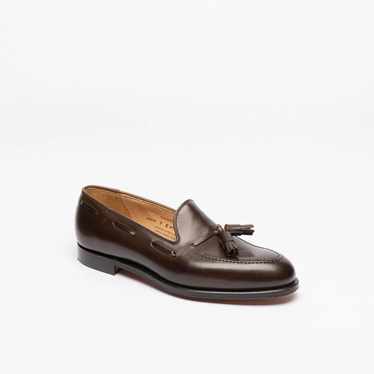 Mocassino con nappine Crockett & Jones Cavendish 2 in pelle marrone (Coffee burnished)