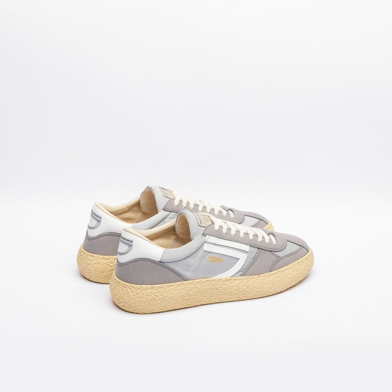 Sneaker eco-friendly Puraai Summer Sunshine in tessuto e camoscio grigio