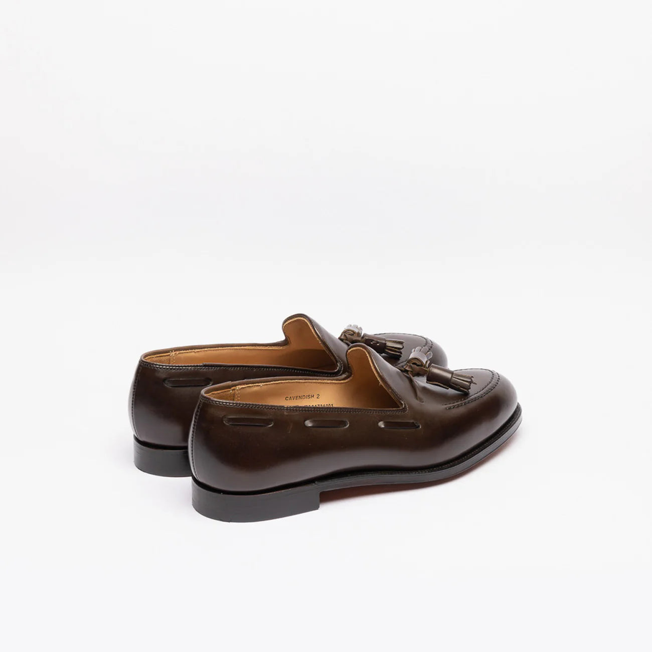Crockett & Jones Cavendish 2 tasseled moccasin in brown leather (Coffee burnished)