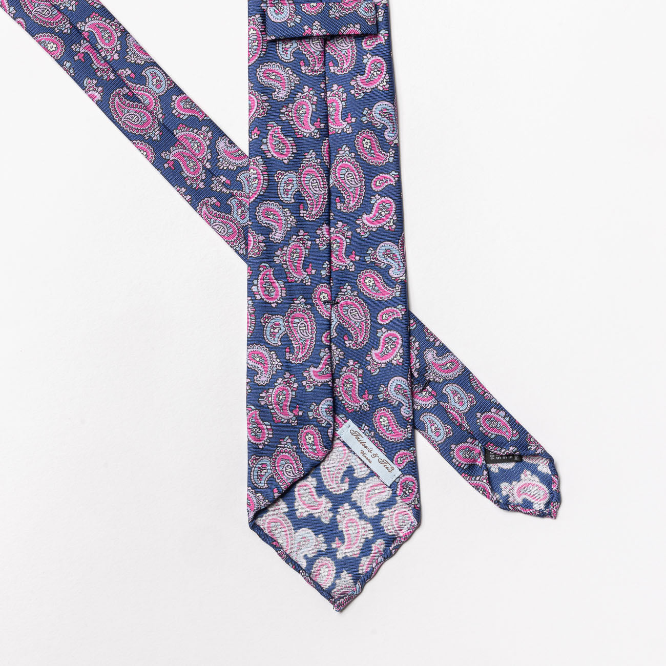 Cravatta sfoderata Tailor’s and Ties in seta viola