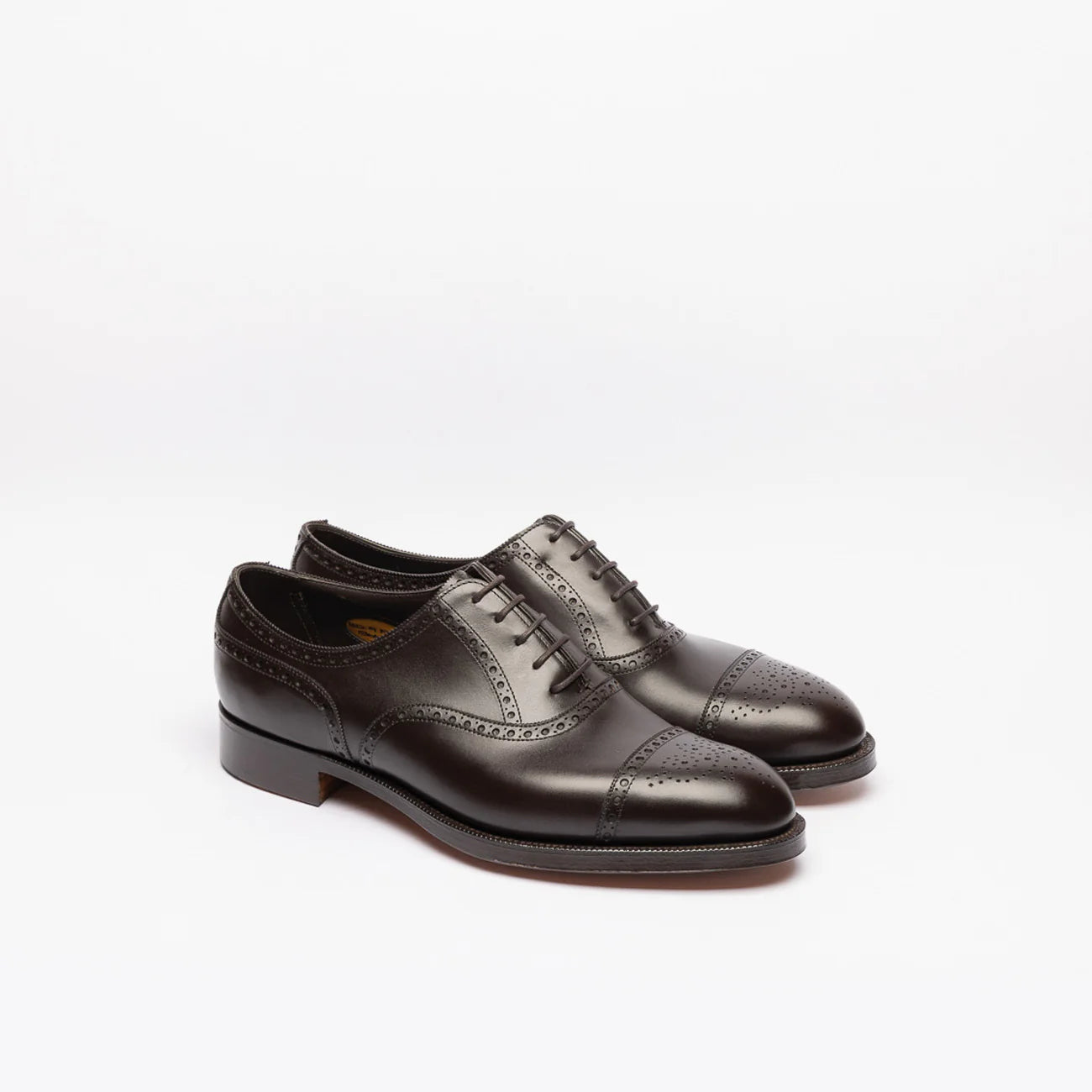 Stringata oxford Edward Green Cadogan in pelle marrone (Espresso)