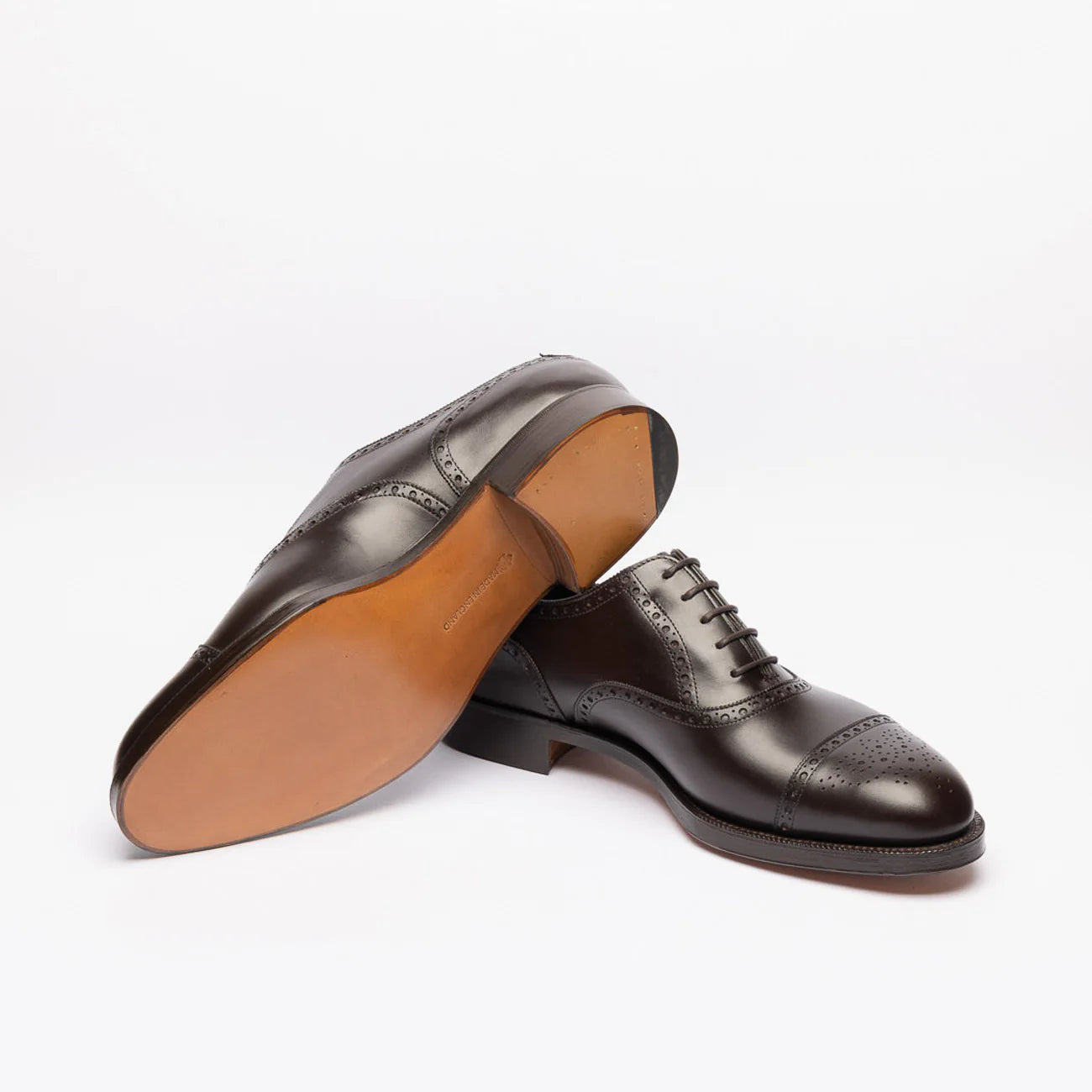 Stringata oxford Edward Green Cadogan in pelle marrone (Espresso)