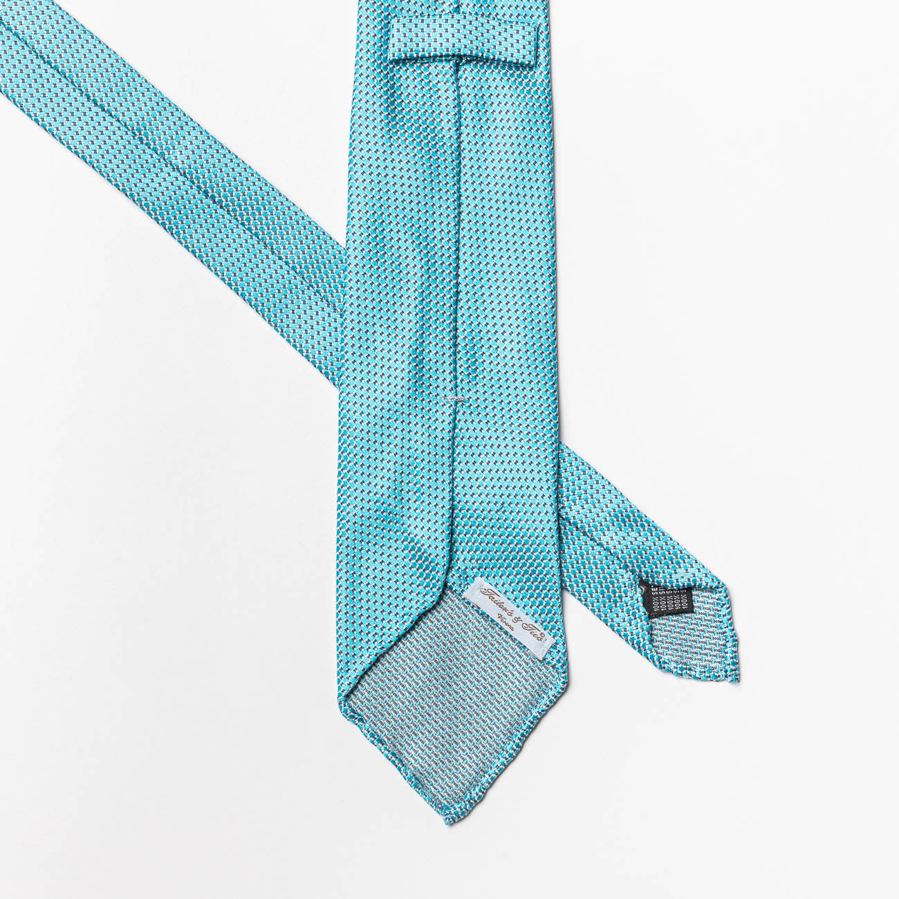 Cravatta sfoderata Tailor’s and Ties in seta azzurro chiaro