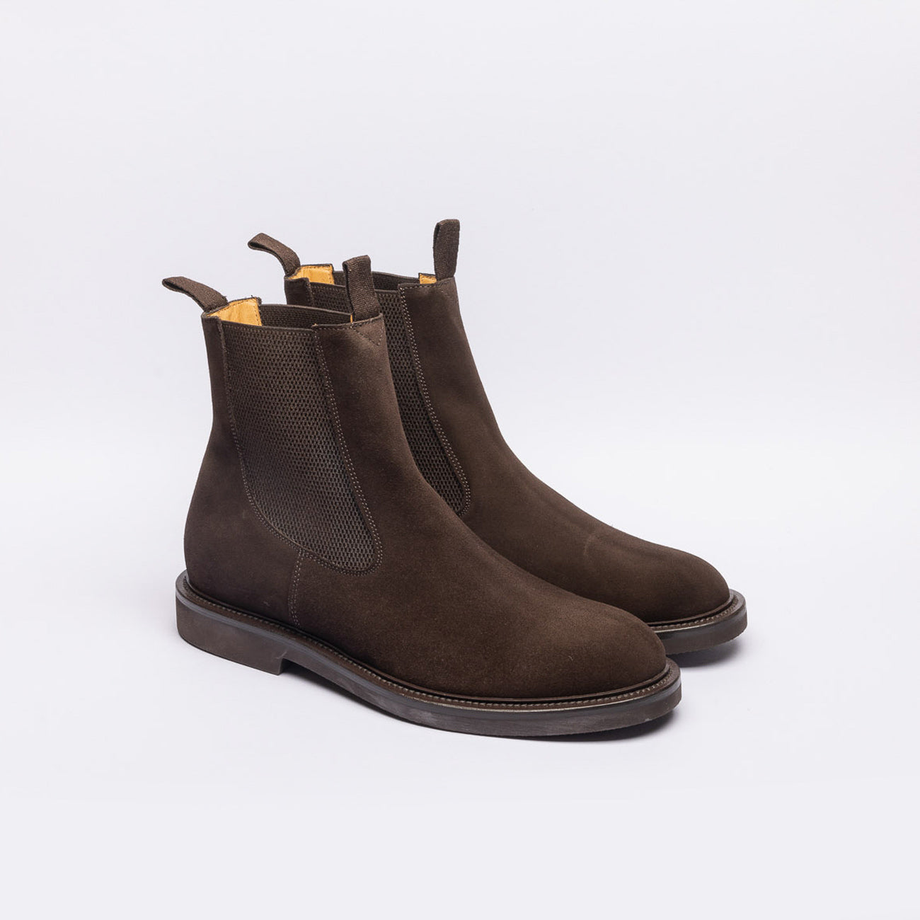 Stivale chelsea Borghini 480 in camoscio marrone