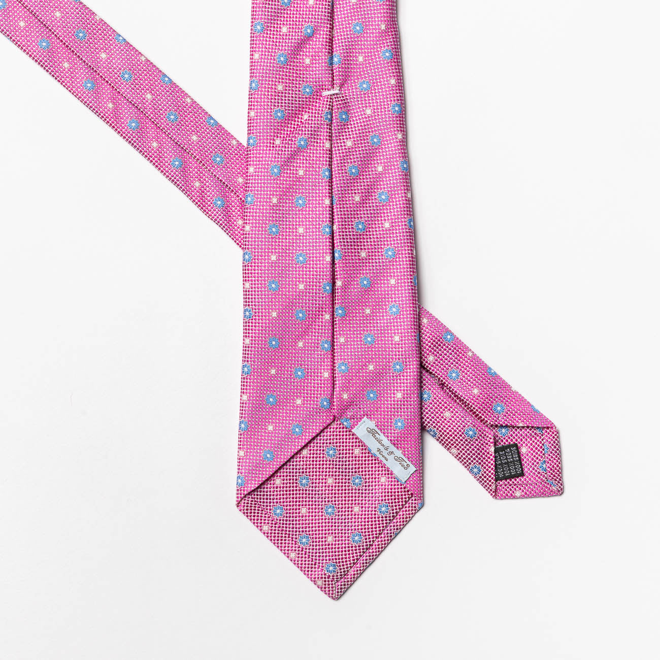 Cravatta 5 pieghe Tailor’s and Ties in seta rosa