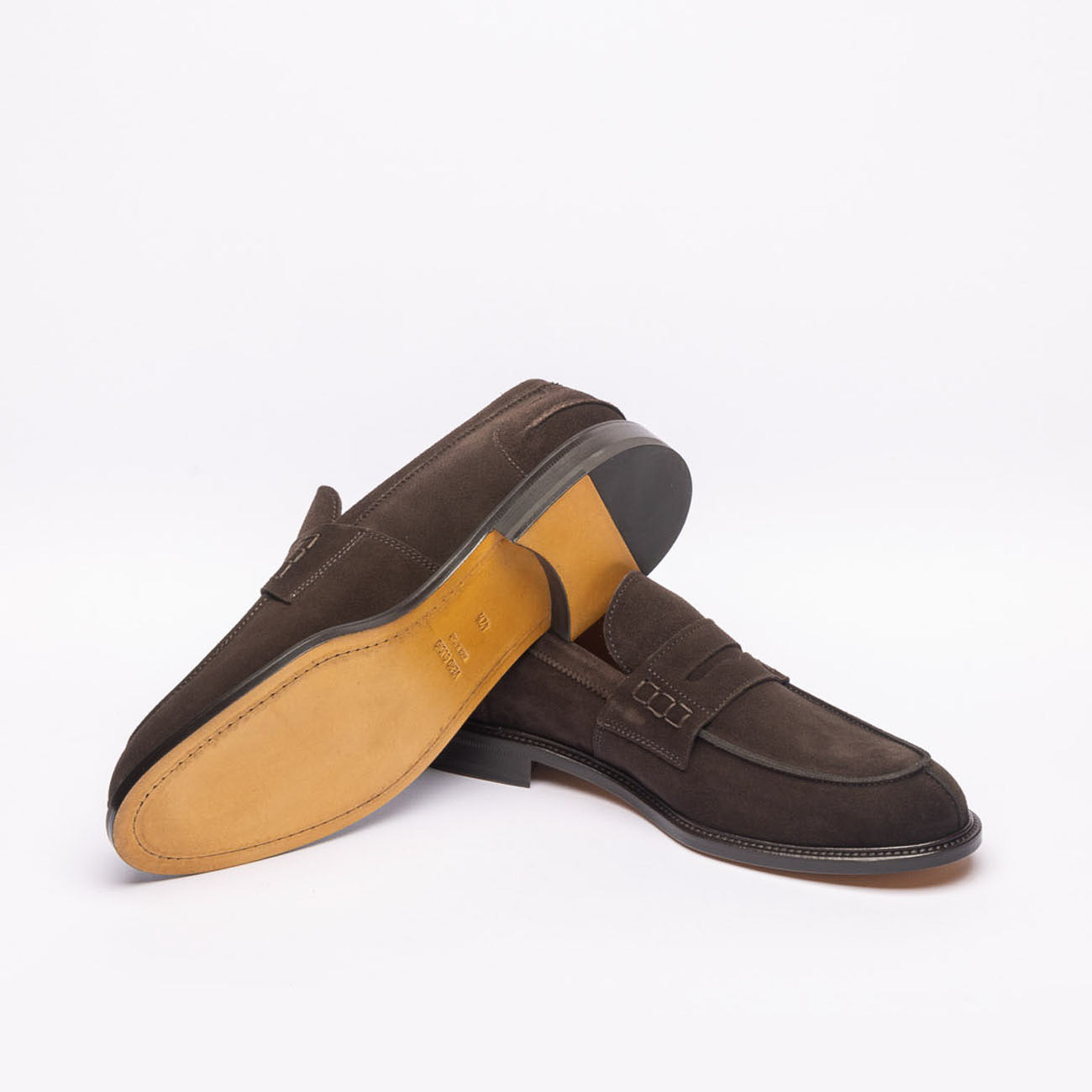 Borghini 1003 tassel loafer in blue suede