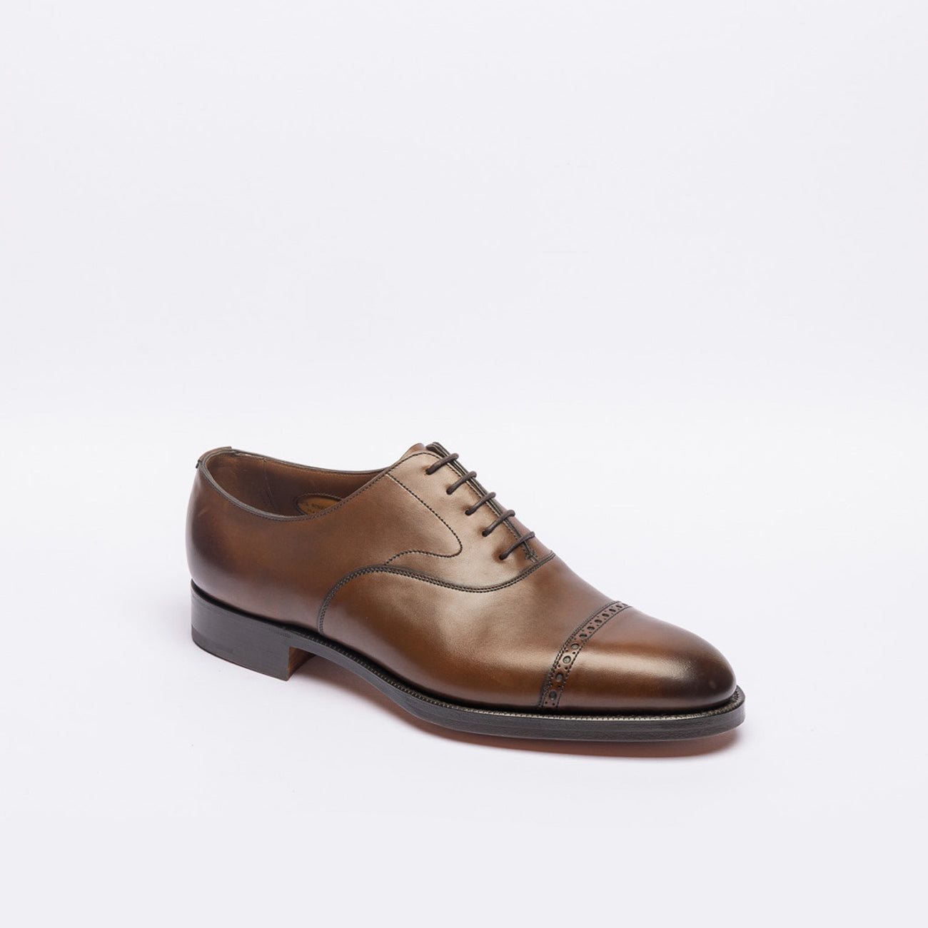 Stringata oxford Edward Green Berkeley in pelle marrone
