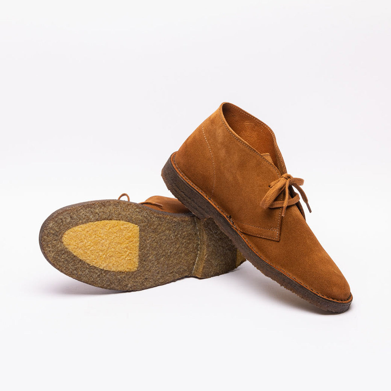 Stivale chukka Astorflex Montflex in camoscio marrone chiaro