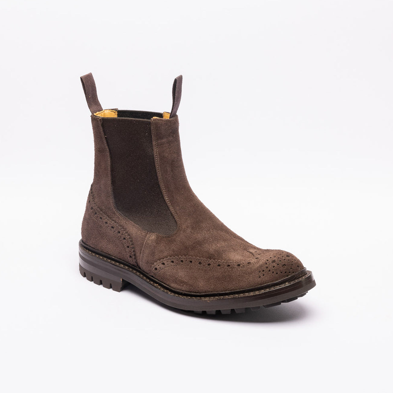 Stivale chelsea Tricker's Henry in camoscio marrone