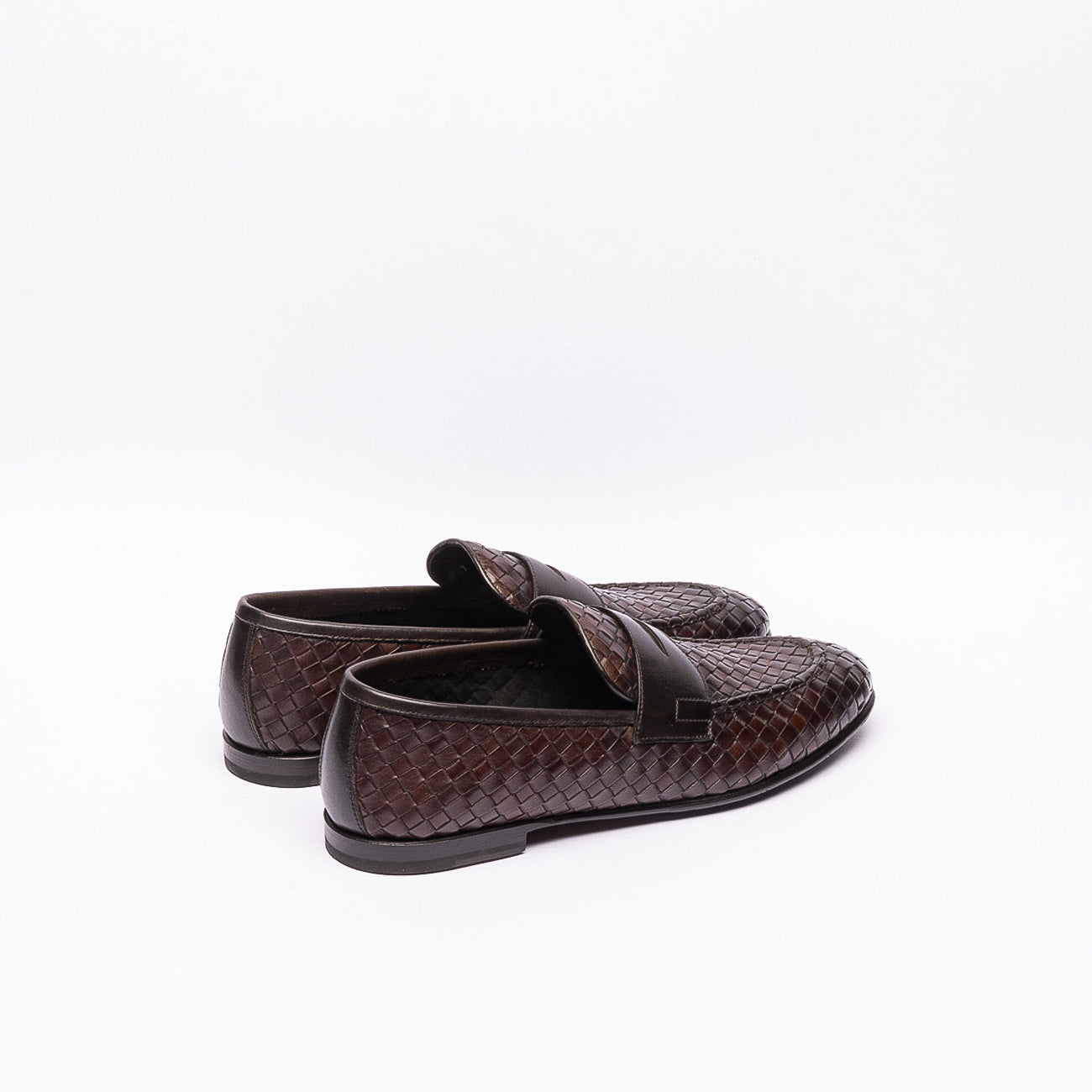 Barrett 231u040.1 penny loafer in brown woven leather