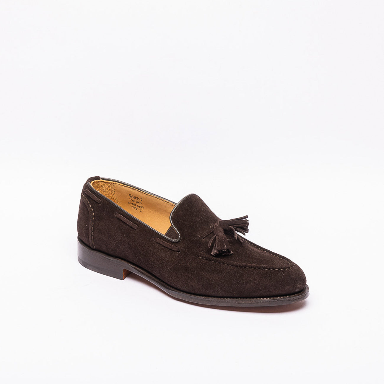 Mocassino con nappine Tricker's Chelsea in camoscio marrone