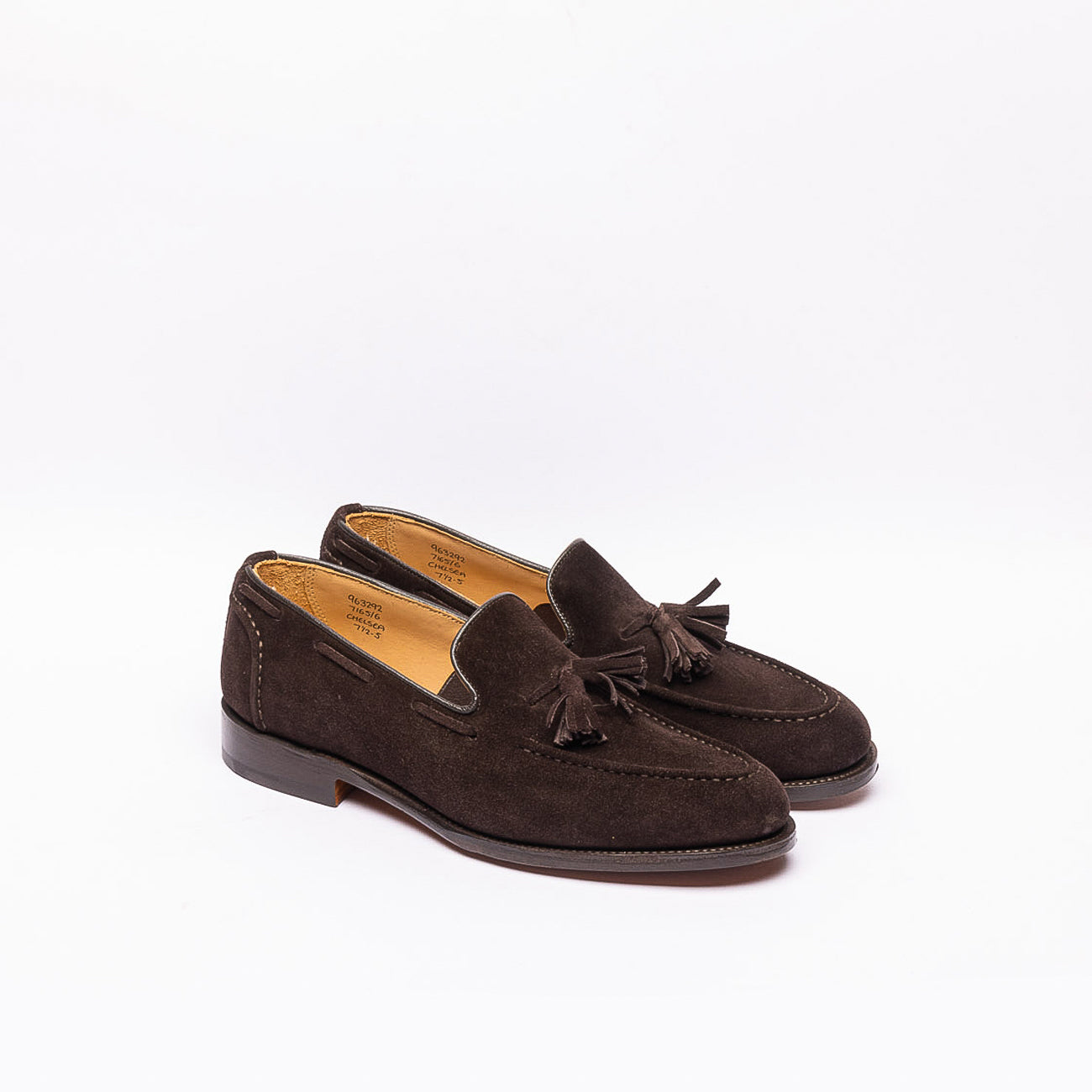 Mocassino con nappine Tricker's Chelsea in camoscio marrone