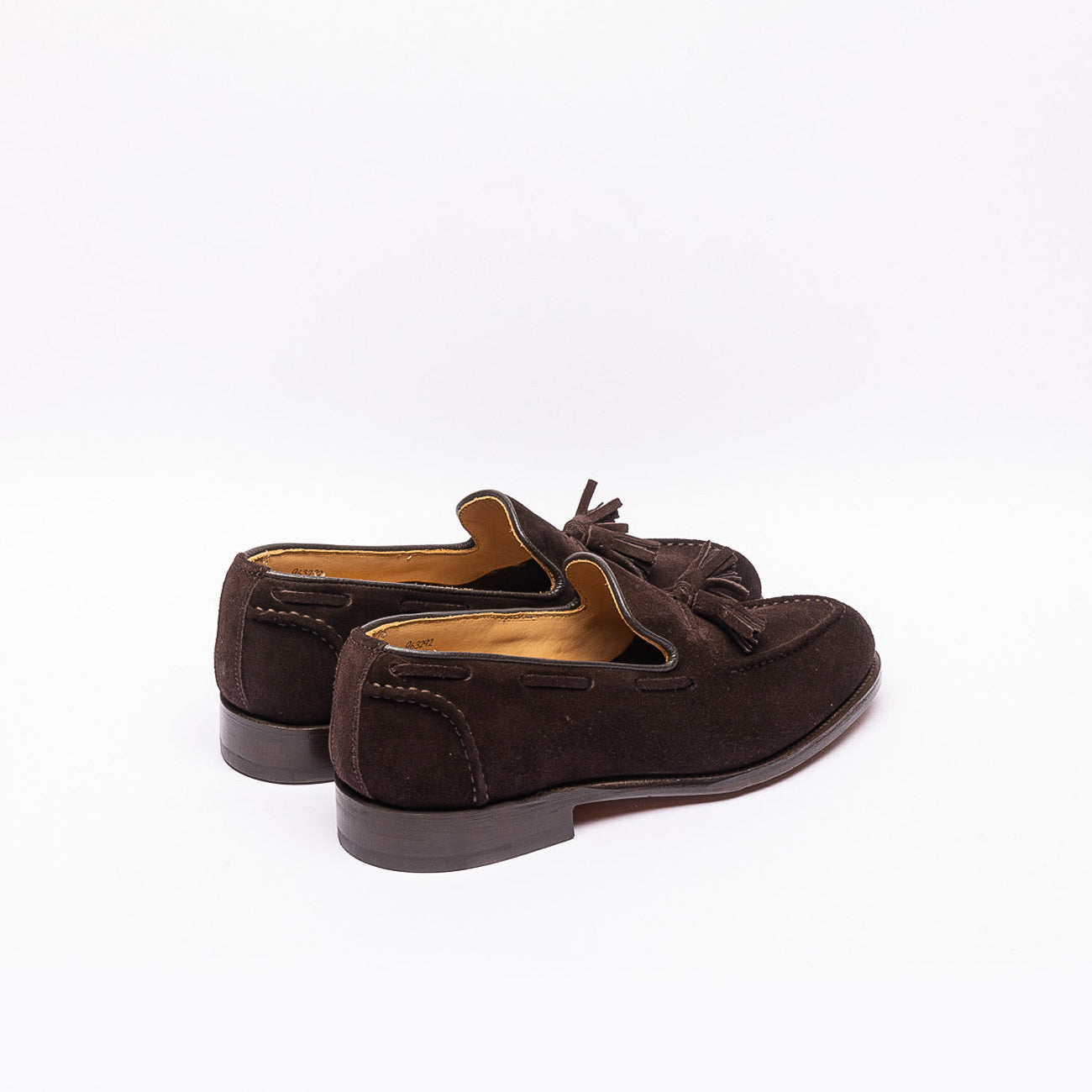 Mocassino con nappine Tricker's Chelsea in camoscio marrone