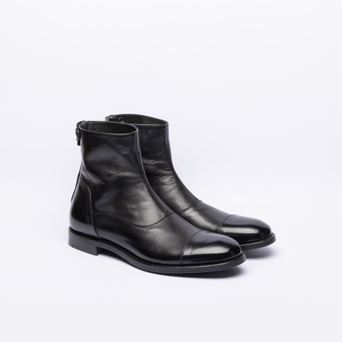 Stivale con zip A. Fasciani Abel 59100 in pelle nera