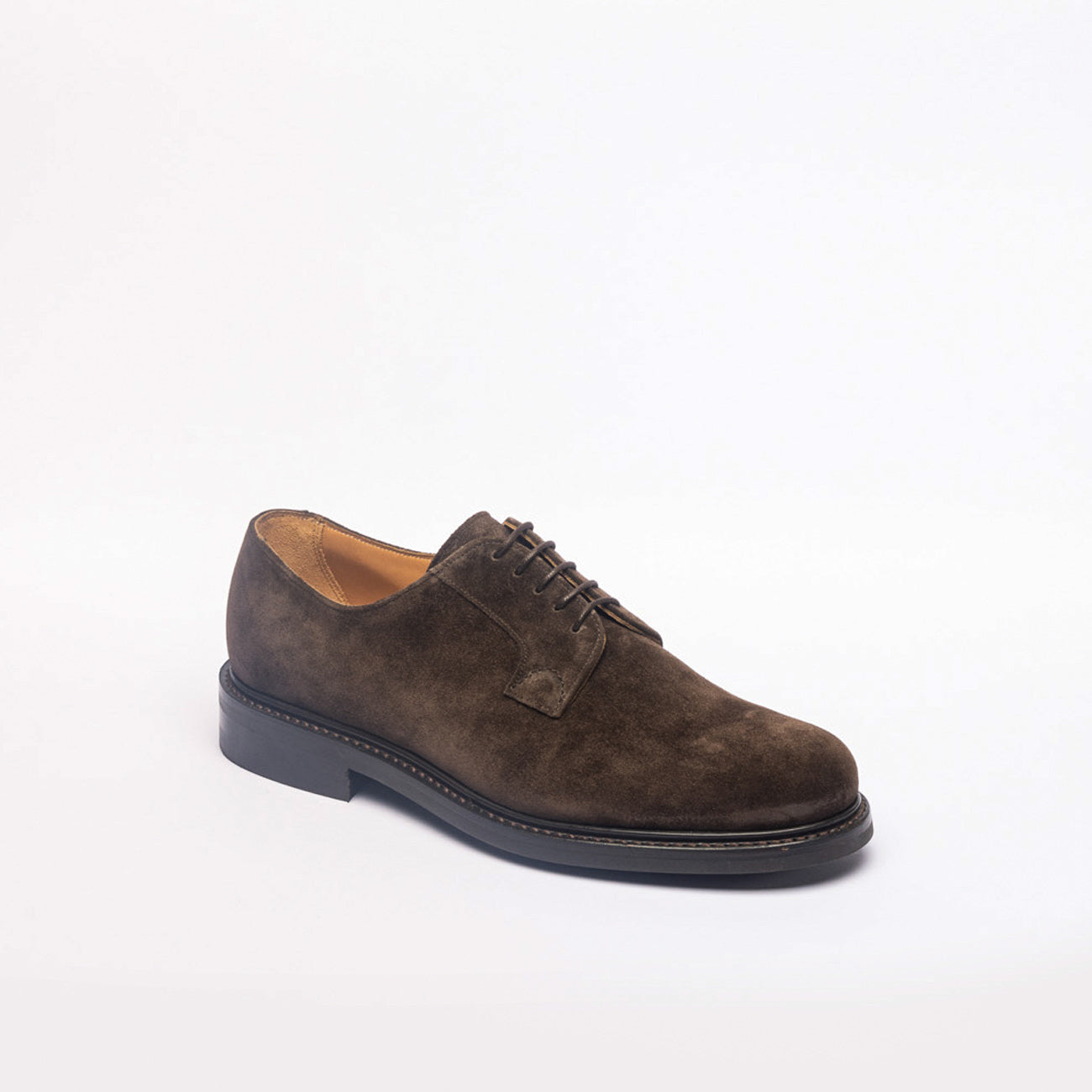 Stringata derby Cheaney Joseph & Sons Wye II RF in camoscio marrone