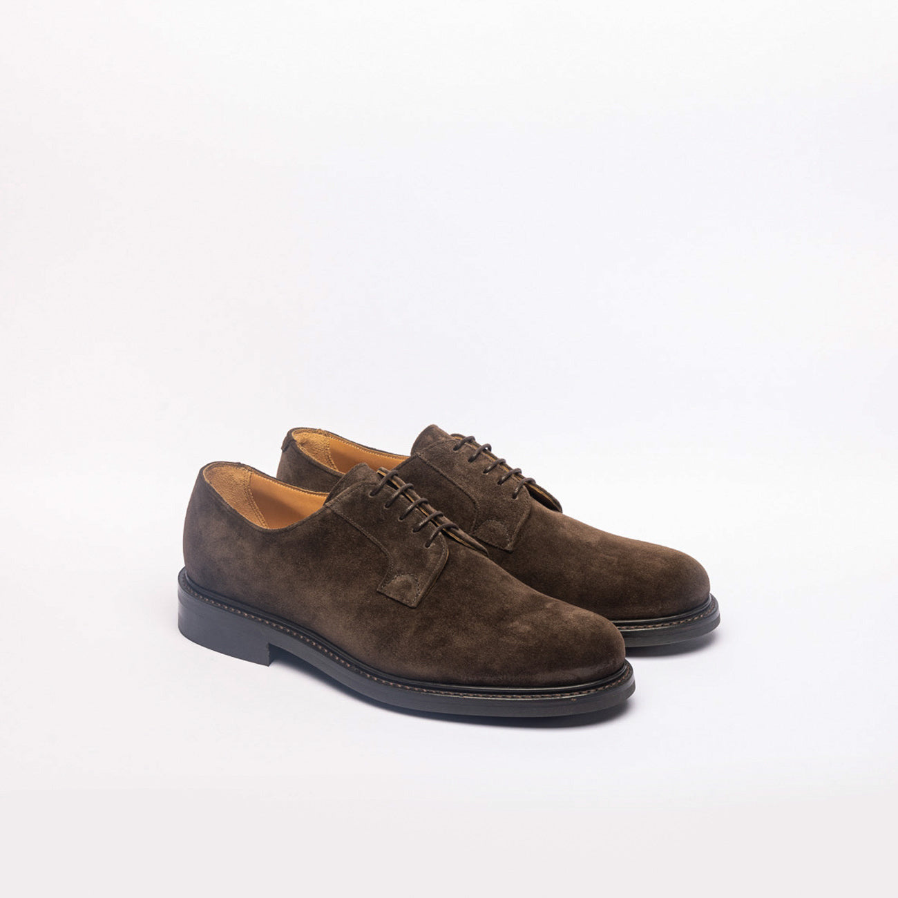 Stringata derby Cheaney Joseph & Sons Wye II RF in camoscio marrone
