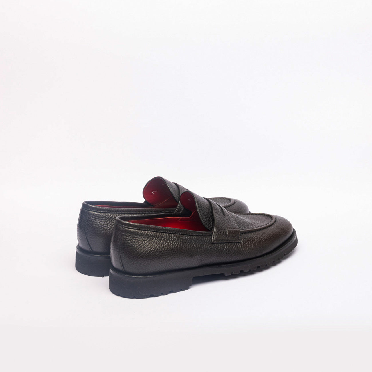 Mocassino penny Barrtett 241U055 in pelle martellata marrone