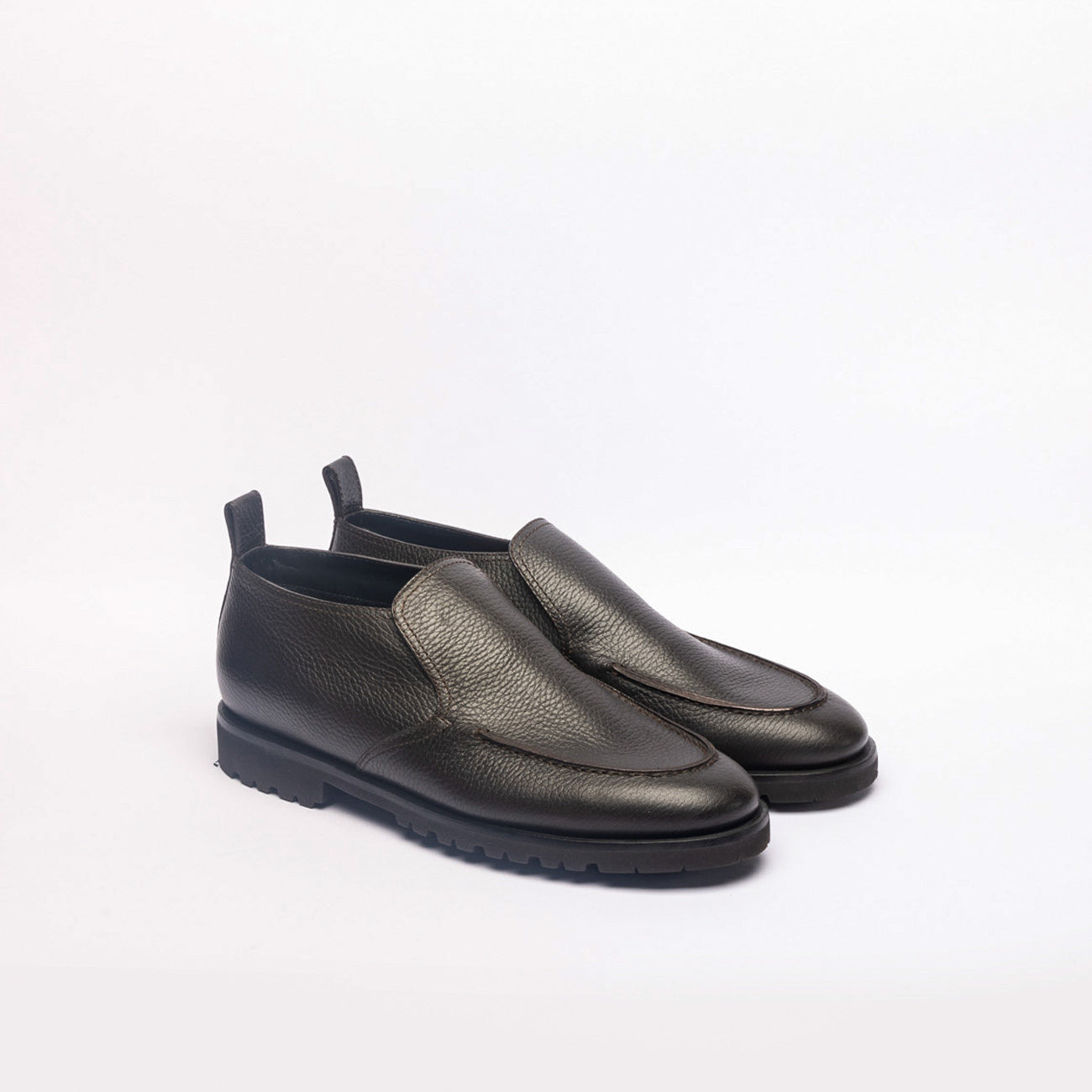 Stivale slip-on Barrtett 241U055 in pelle martellata marrone