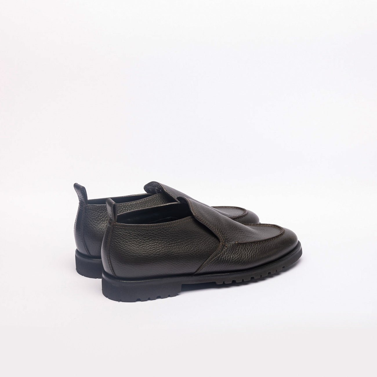 Stivale slip-on Barrtett 241U055 in pelle martellata marrone