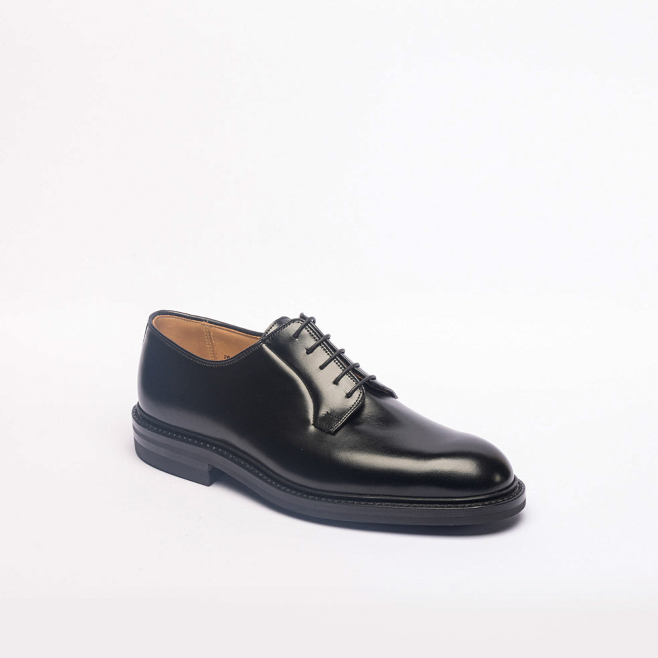 Stringata derby Crockett & Jones Lanark 3 in pelle nera