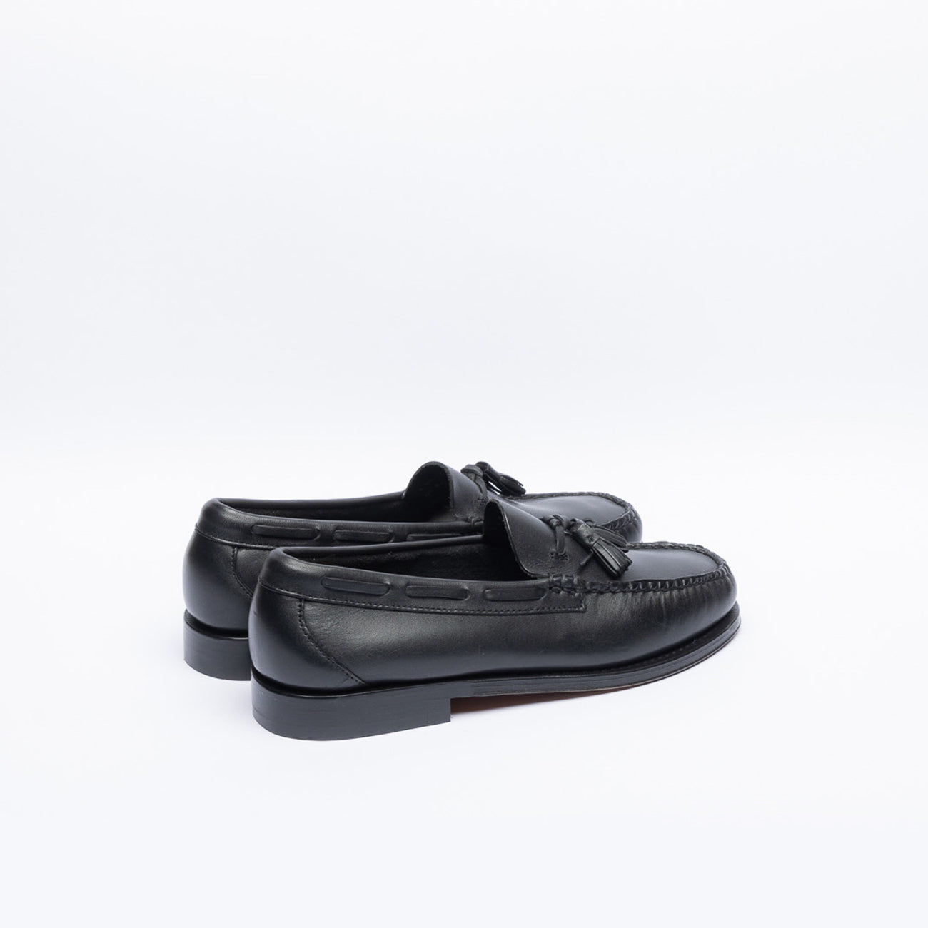Mocassino con nappine G.H.Bass Weejuns Larkin in pelle nera