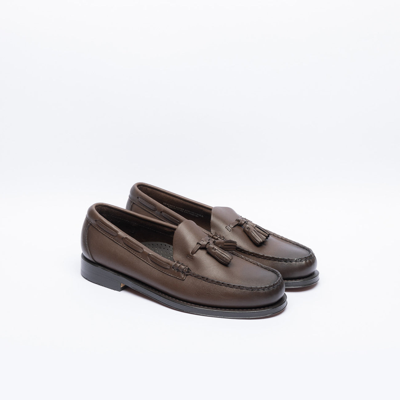 G.H.Bass Weejuns Larkin brown leather tasseled loafer
