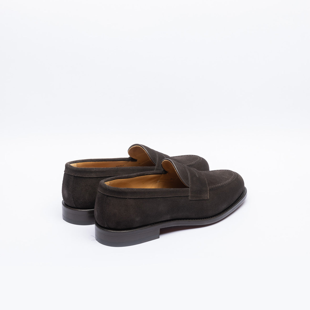 Berwick 9628 brown suede penny loafer (Dark Peat)