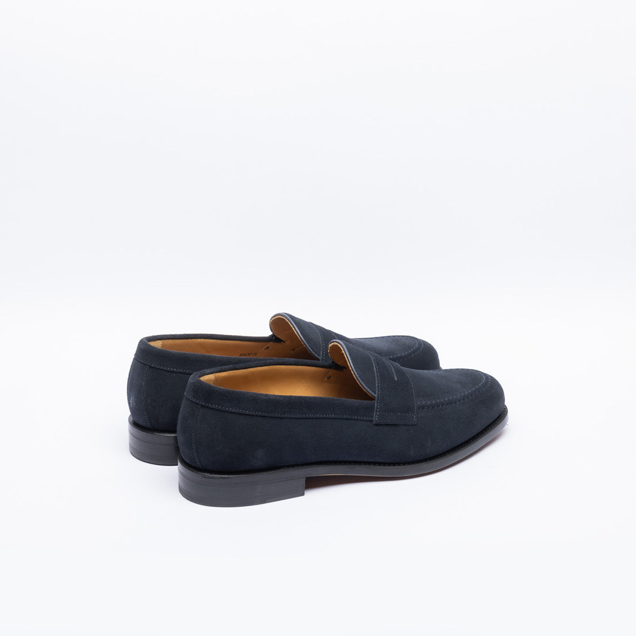 Berwick 9628 penny loafer in blue suede
