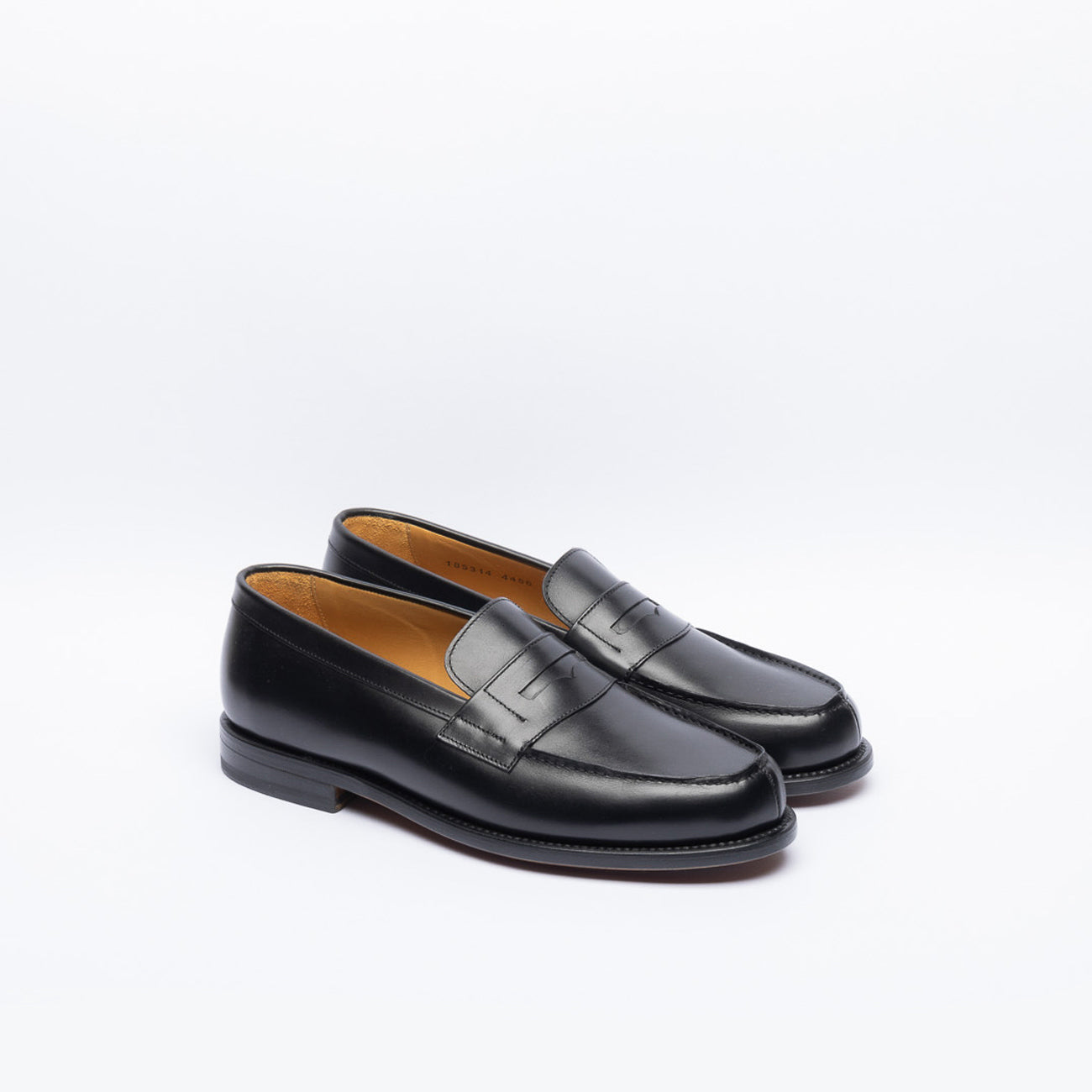 Berwick 4456 black leather penny loafer