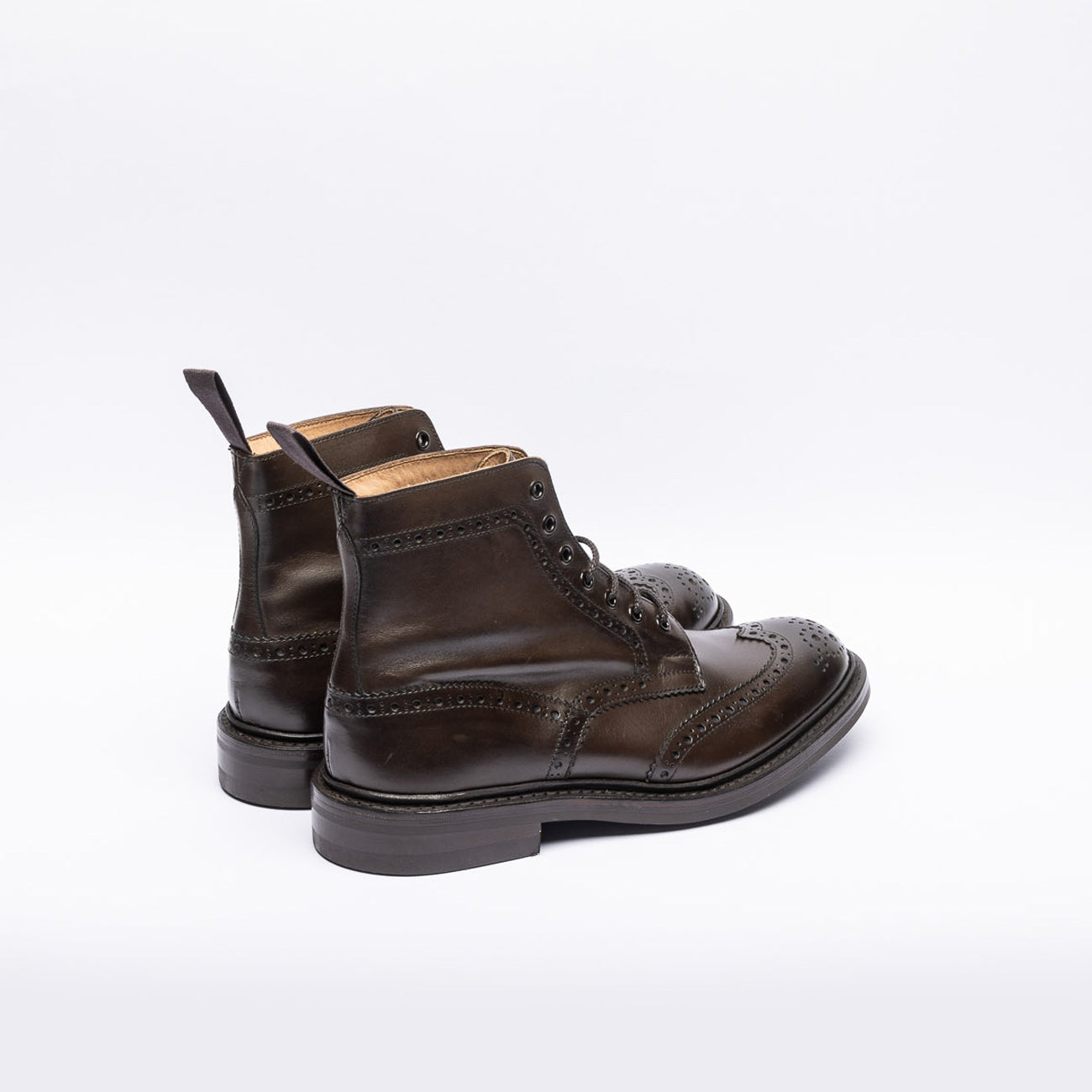 Stivale derby Tricker's Stow in pelle marrone