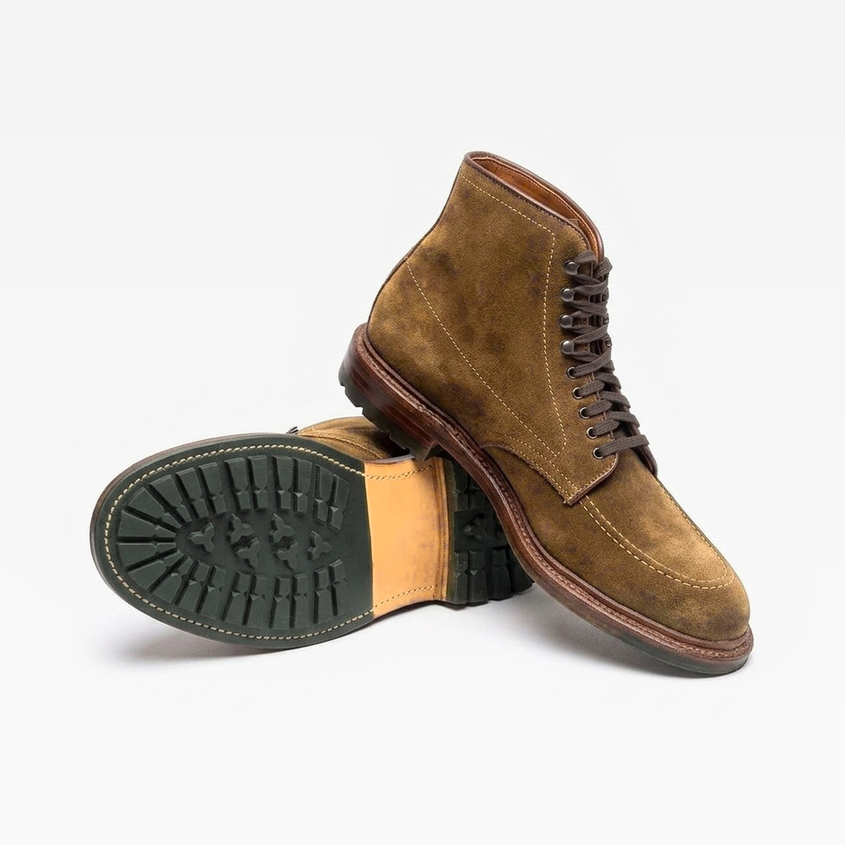Stivale derby Alden 4011HC in camoscio beige