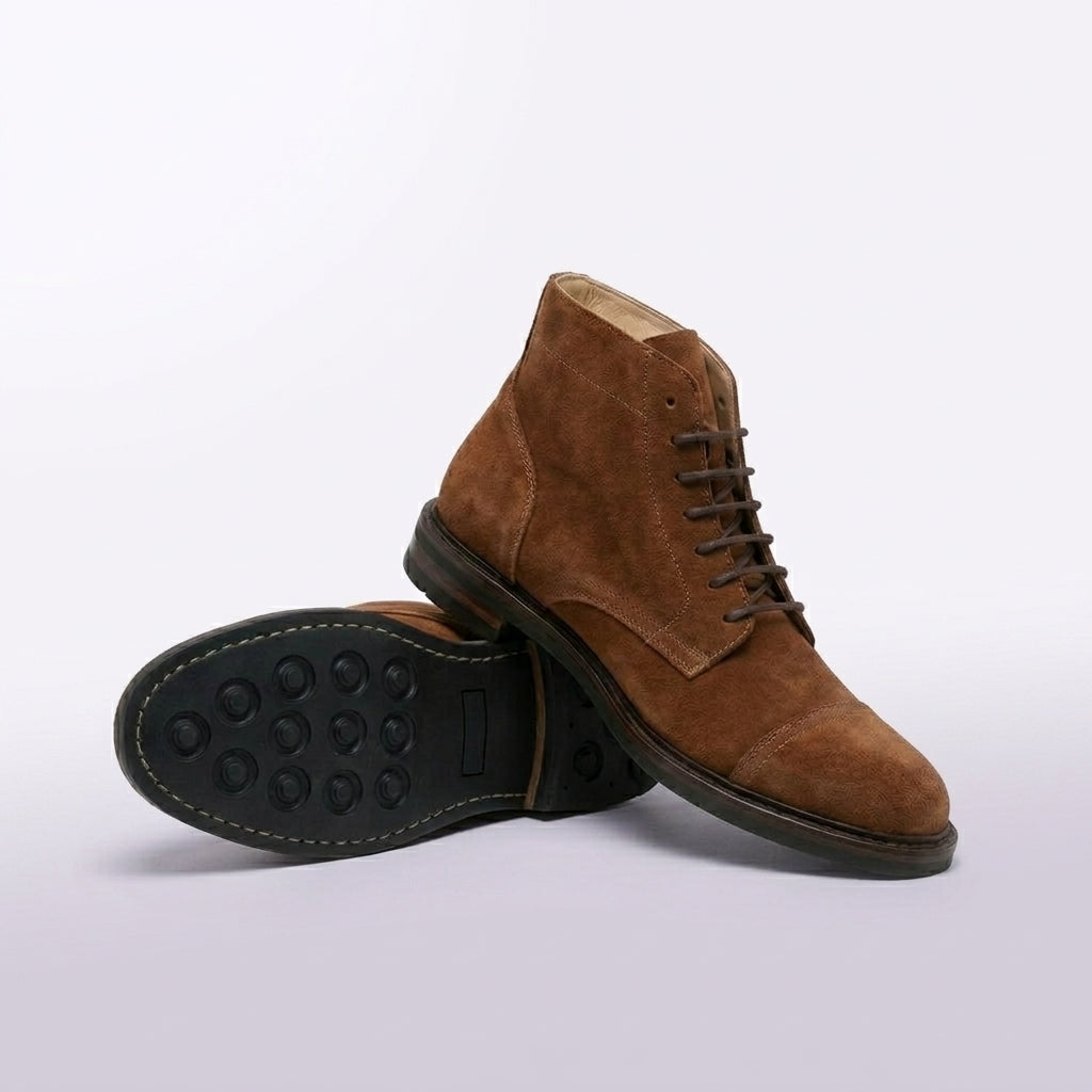Stivale derby Astorflex Aldflex in camoscio marrone