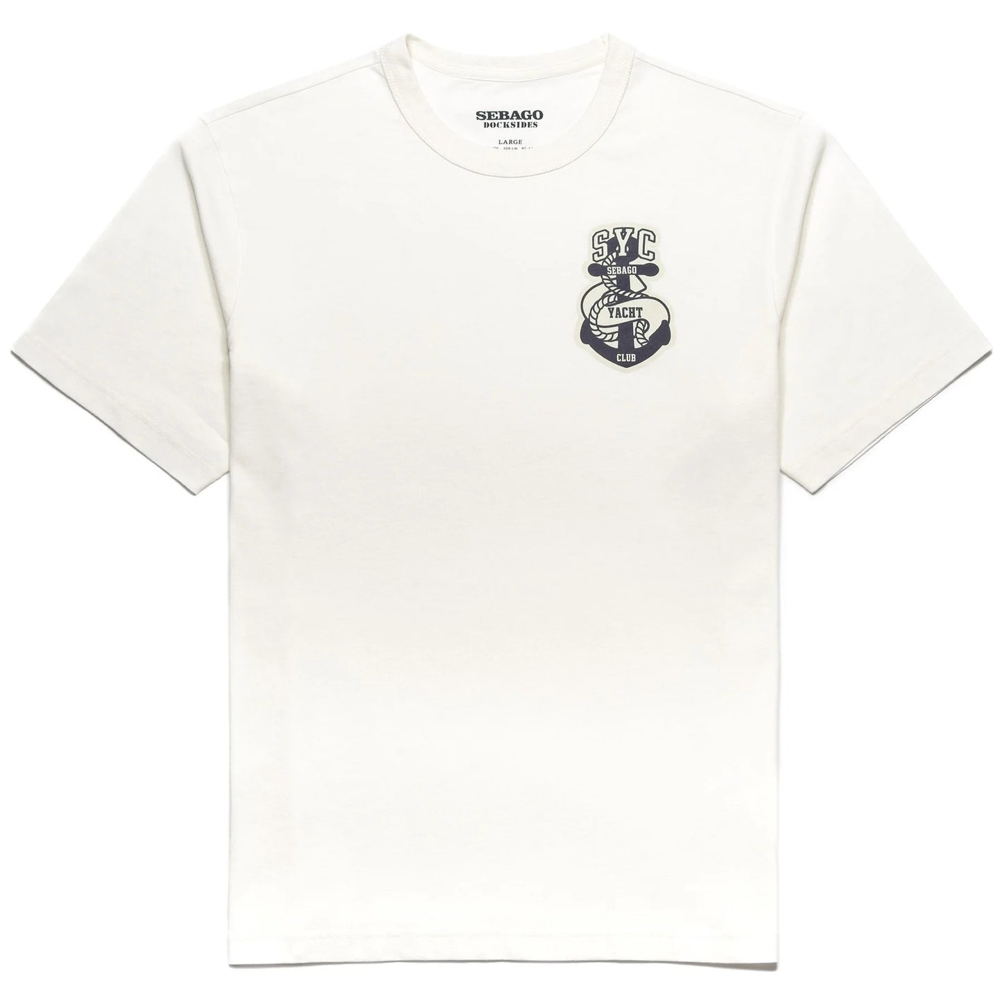 T-shirt a maniche corte Sebago Exeter in cotone bianco