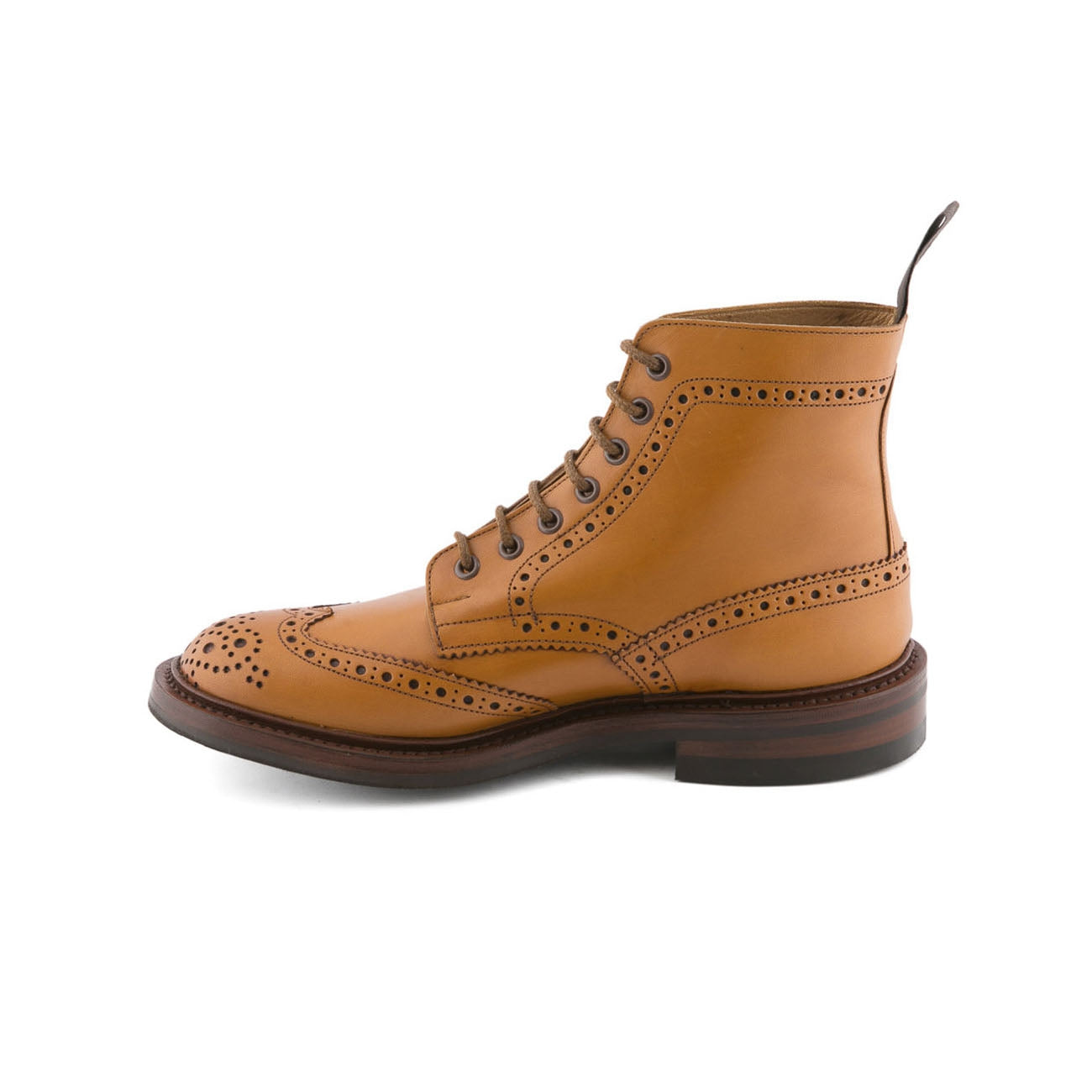 Polacco stringato Tricker's Stow in pelle acorn atique