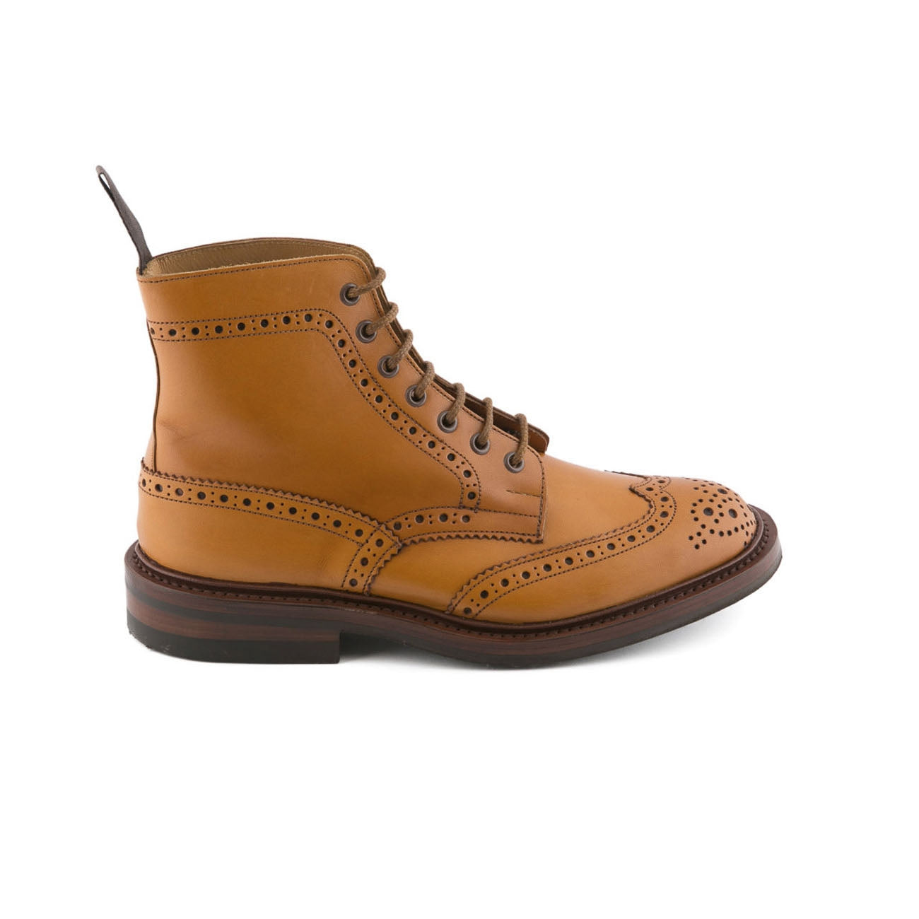 Polacco stringato Tricker's Stow in pelle acorn atique